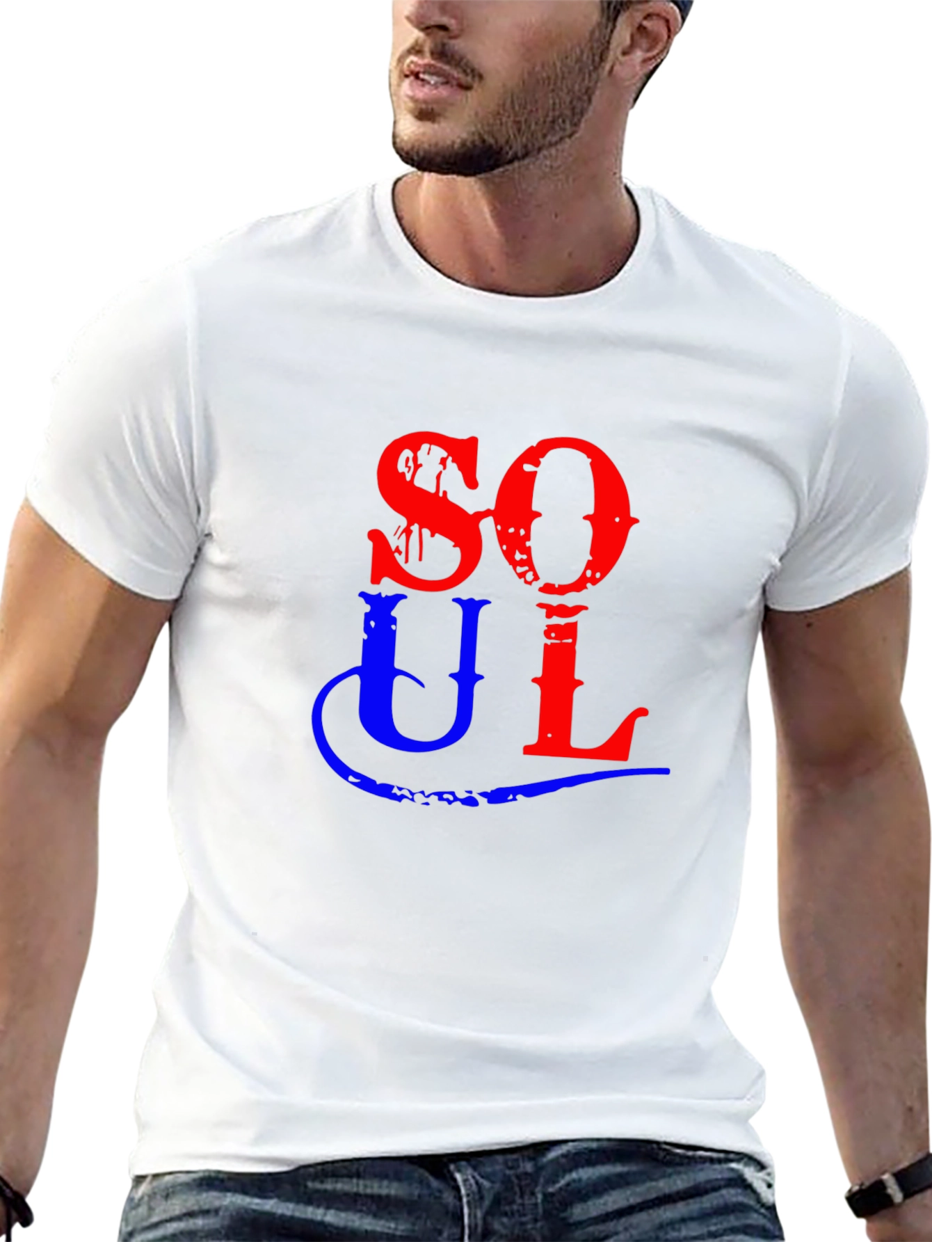 Soul Graphic Tee - Black Cotton Shirt
