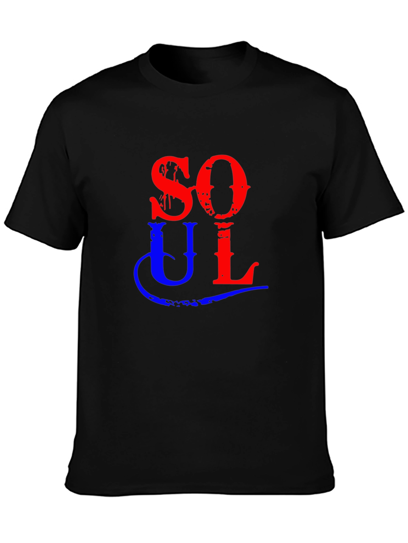 Soul Graphic Tee - Black Cotton Shirt