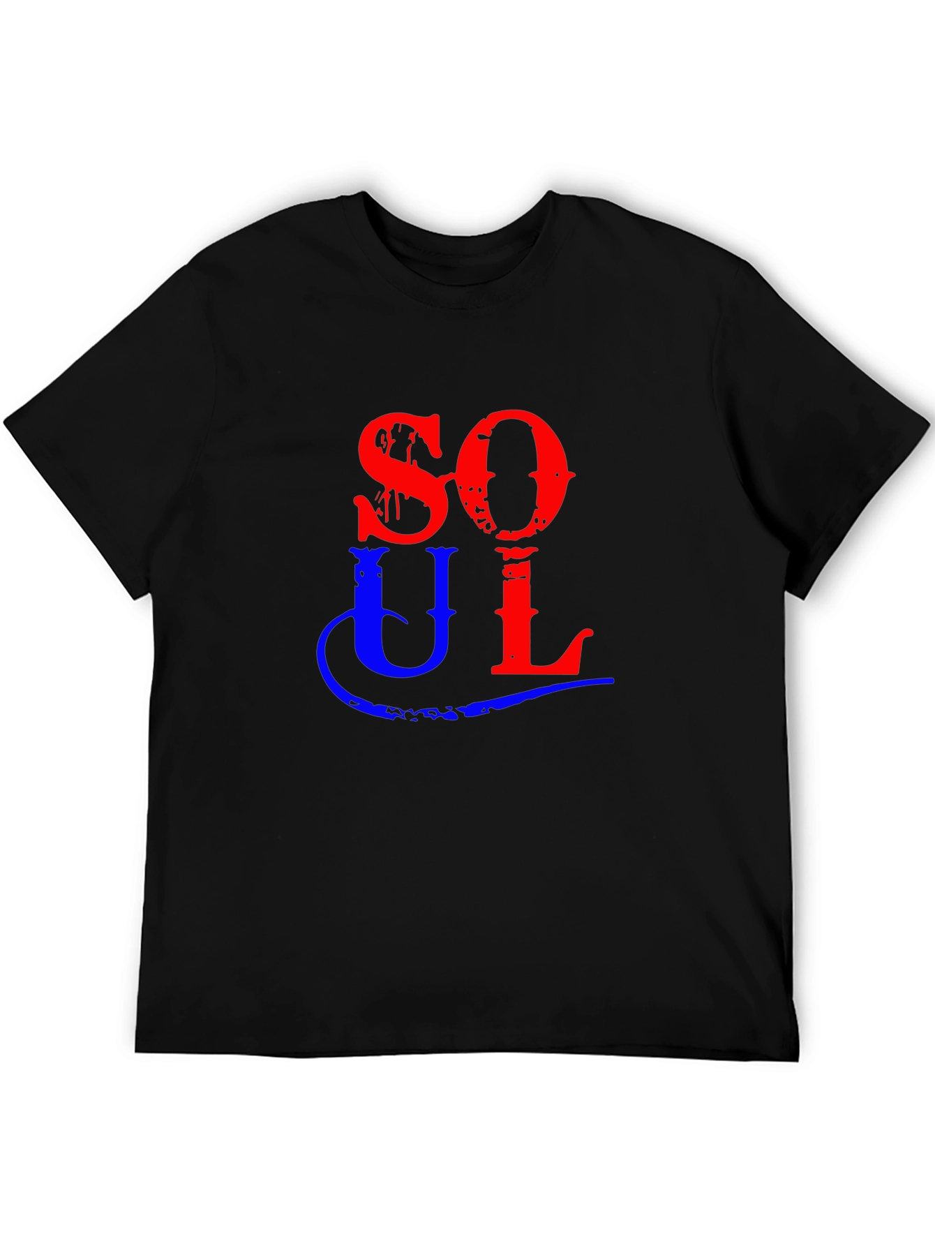 Soul Graphic Tee - Black Cotton Shirt