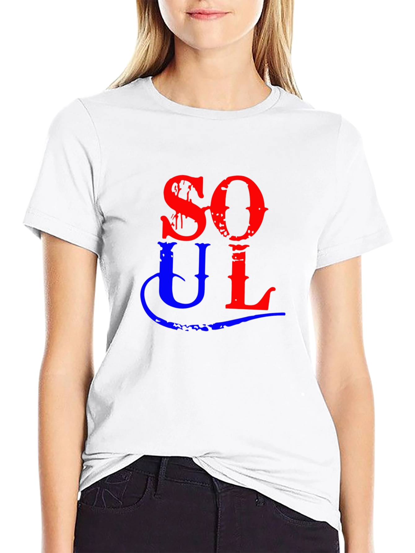 Soul Graphic Tee - Black Cotton Shirt