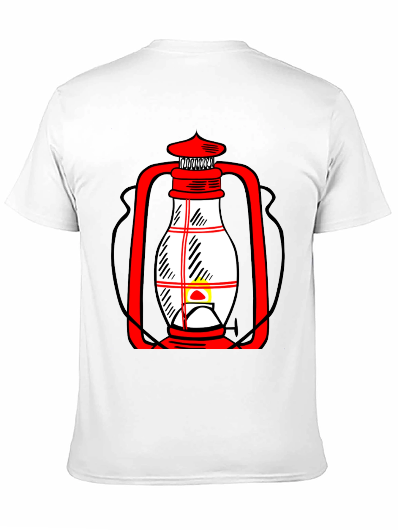 Lantern Graphic T-Shirt - Black Casual Tee