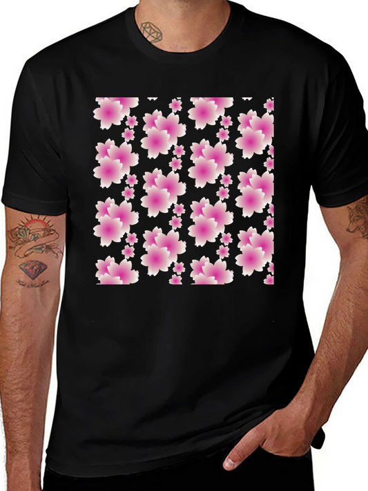 Floral Blossom Black T-Shirt