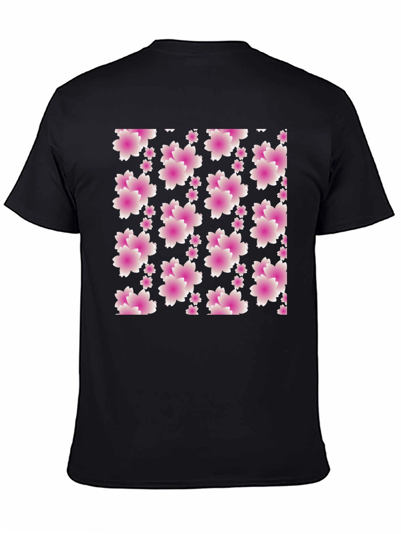 Floral Blossom Black T-Shirt