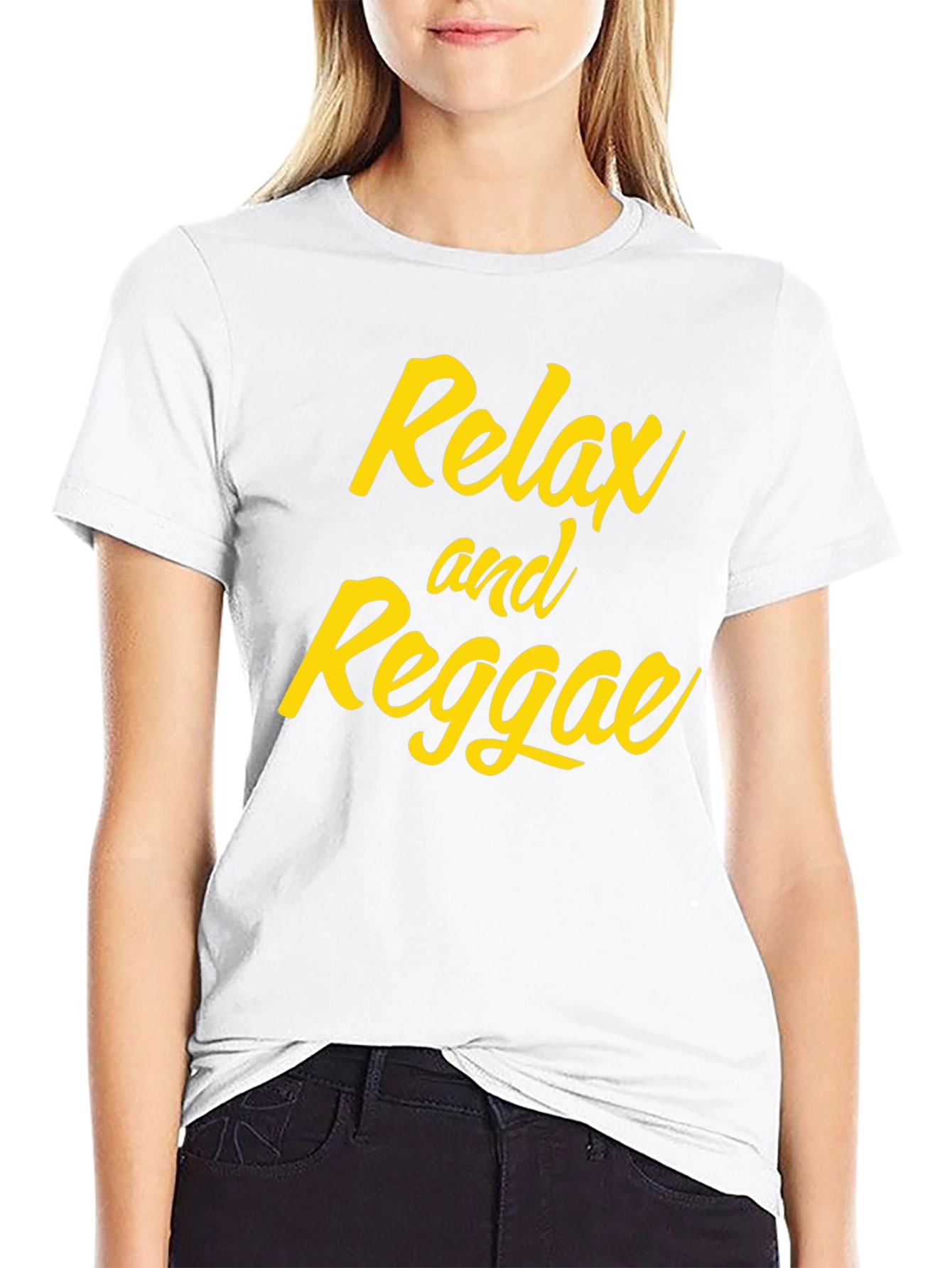 Relax and Reggae Black Graphic Tee