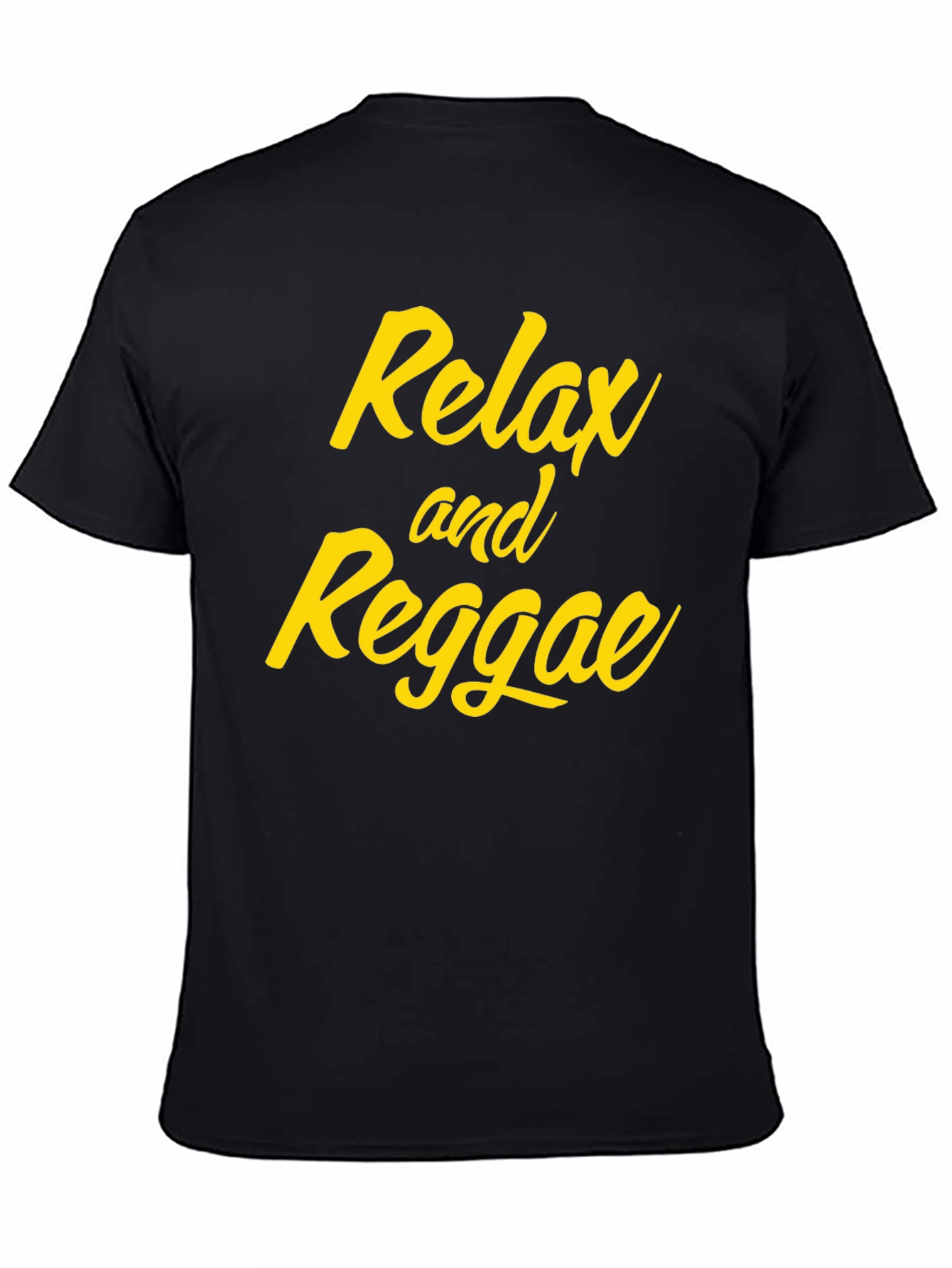 Relax and Reggae Black Graphic Tee