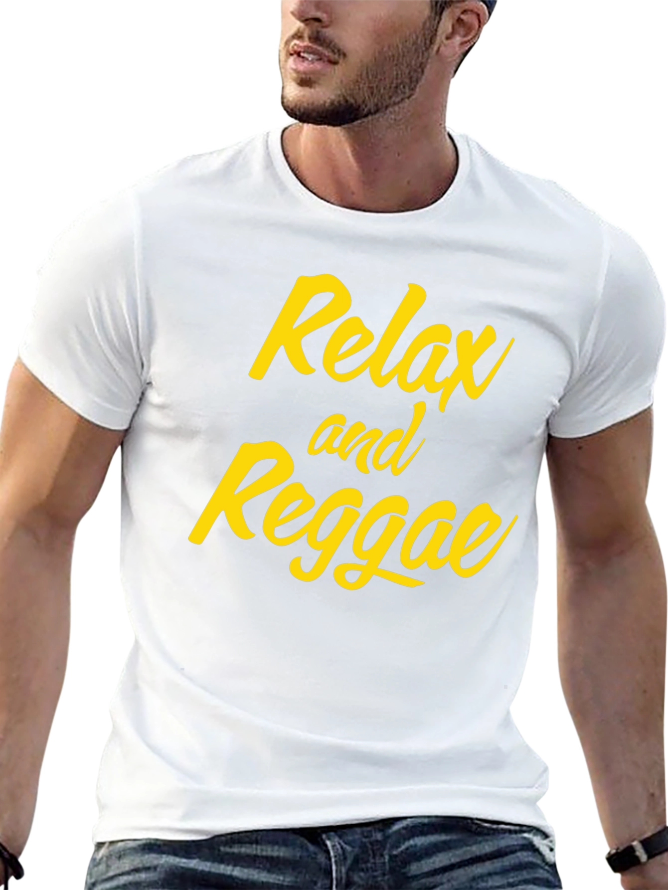 Relax and Reggae Black Graphic Tee