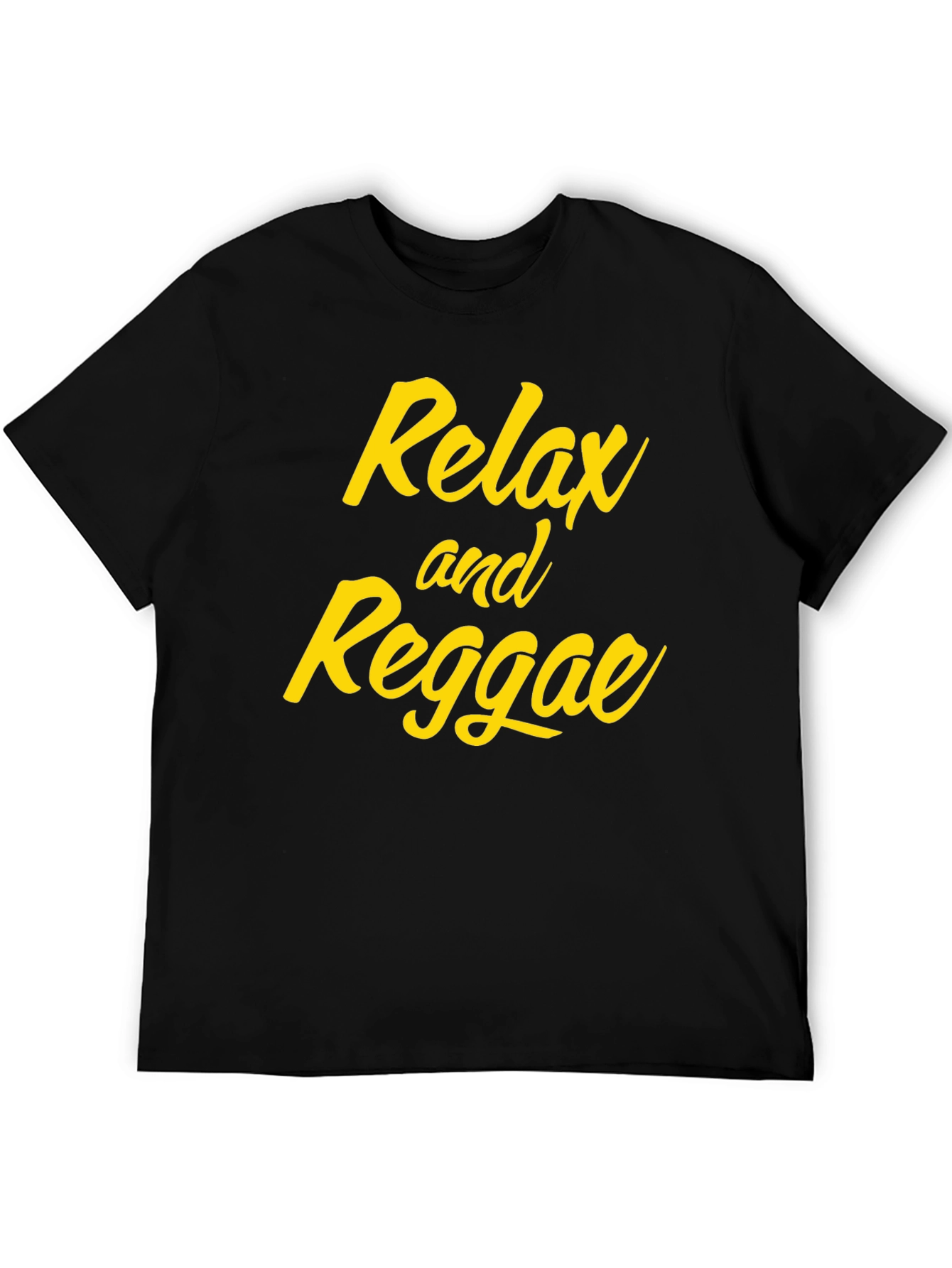 Relax and Reggae Black Graphic Tee