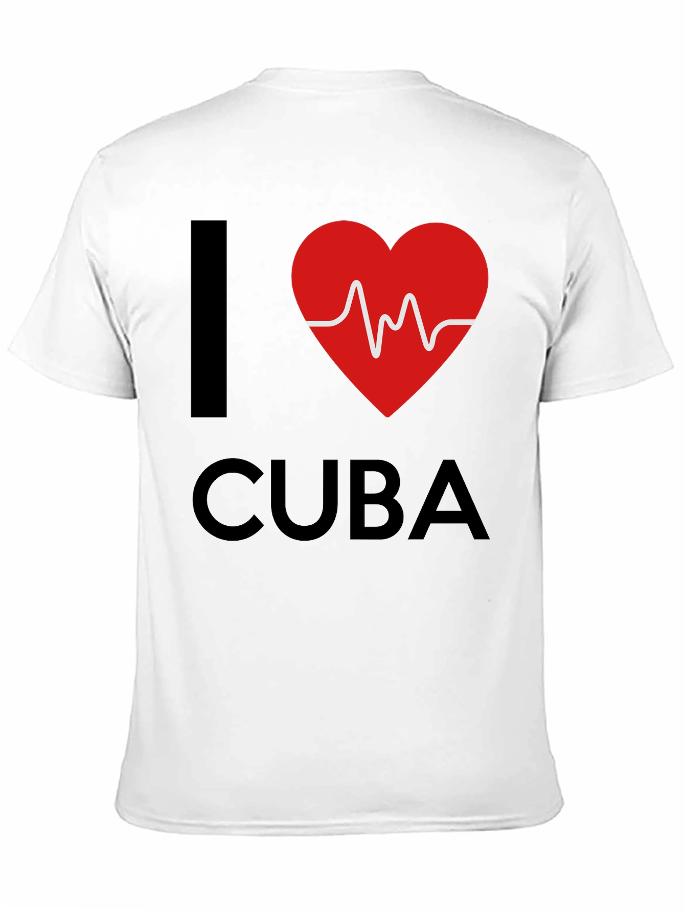 I Love Cuba Heartbeat T-Shirt - Stylish Graphic Tee