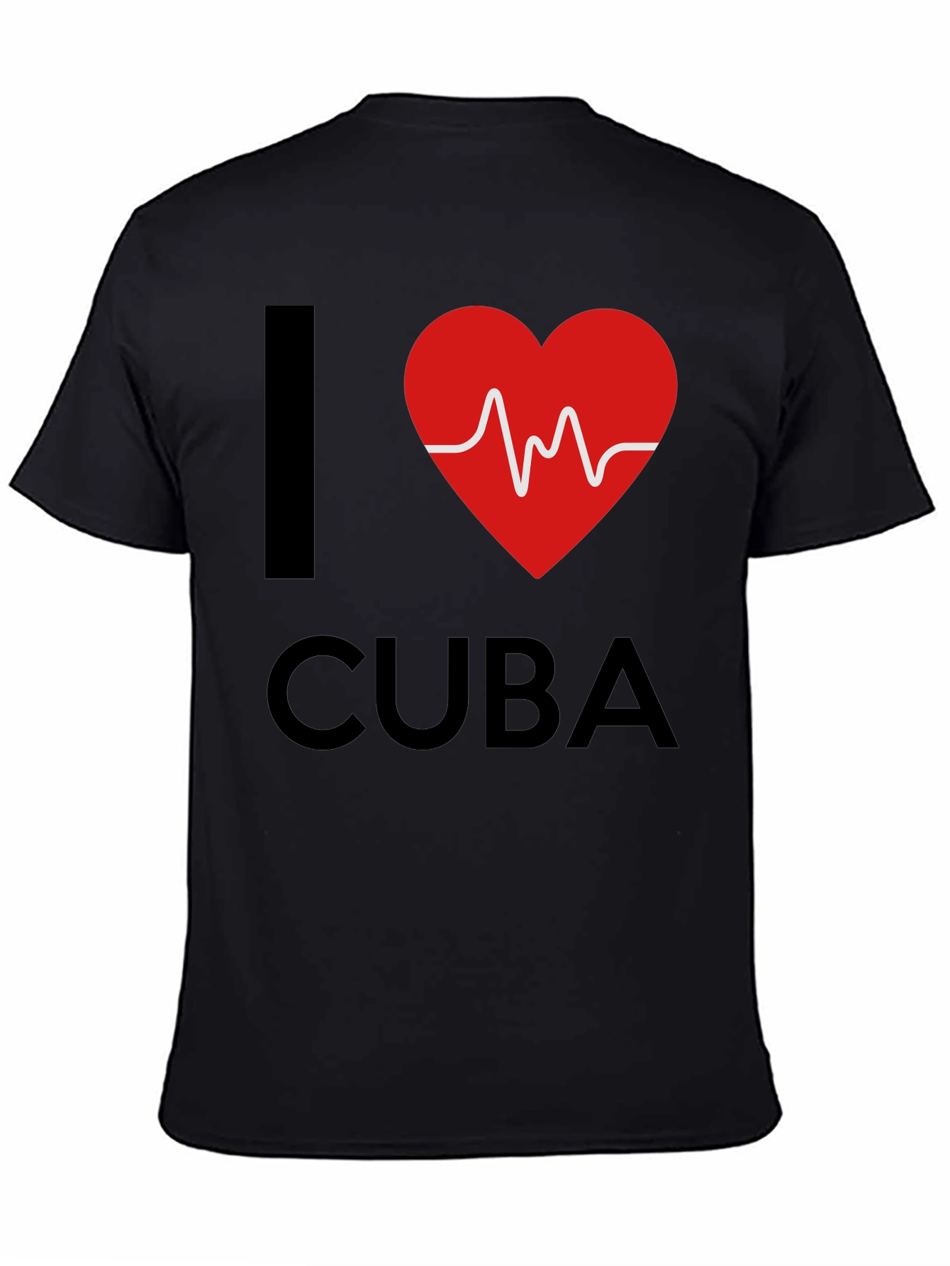 I Love Cuba Heartbeat T-Shirt - Stylish Graphic Tee