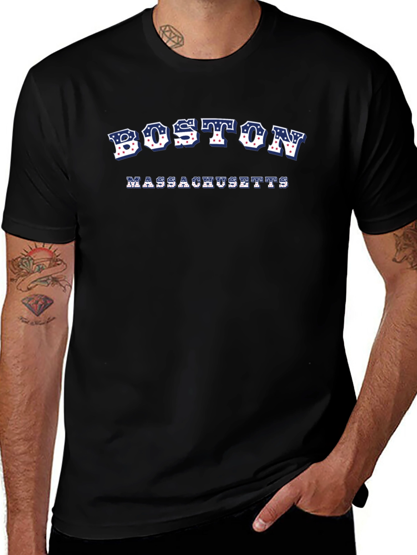Boston Massachusetts Graphic T-Shirt