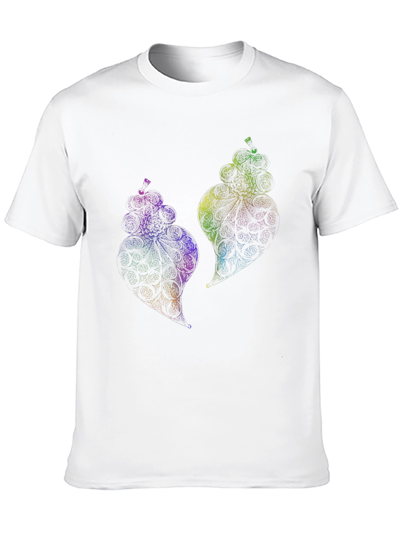 Psychedelic Fruit Graphic Black T-Shirt