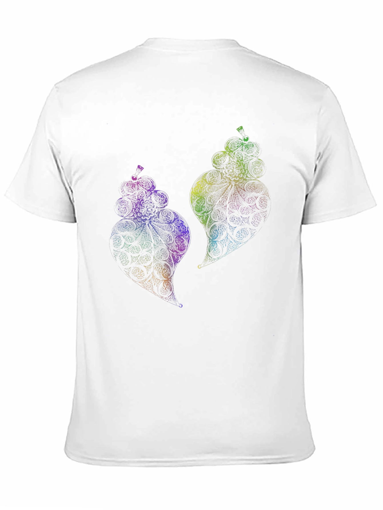Psychedelic Fruit Graphic Black T-Shirt