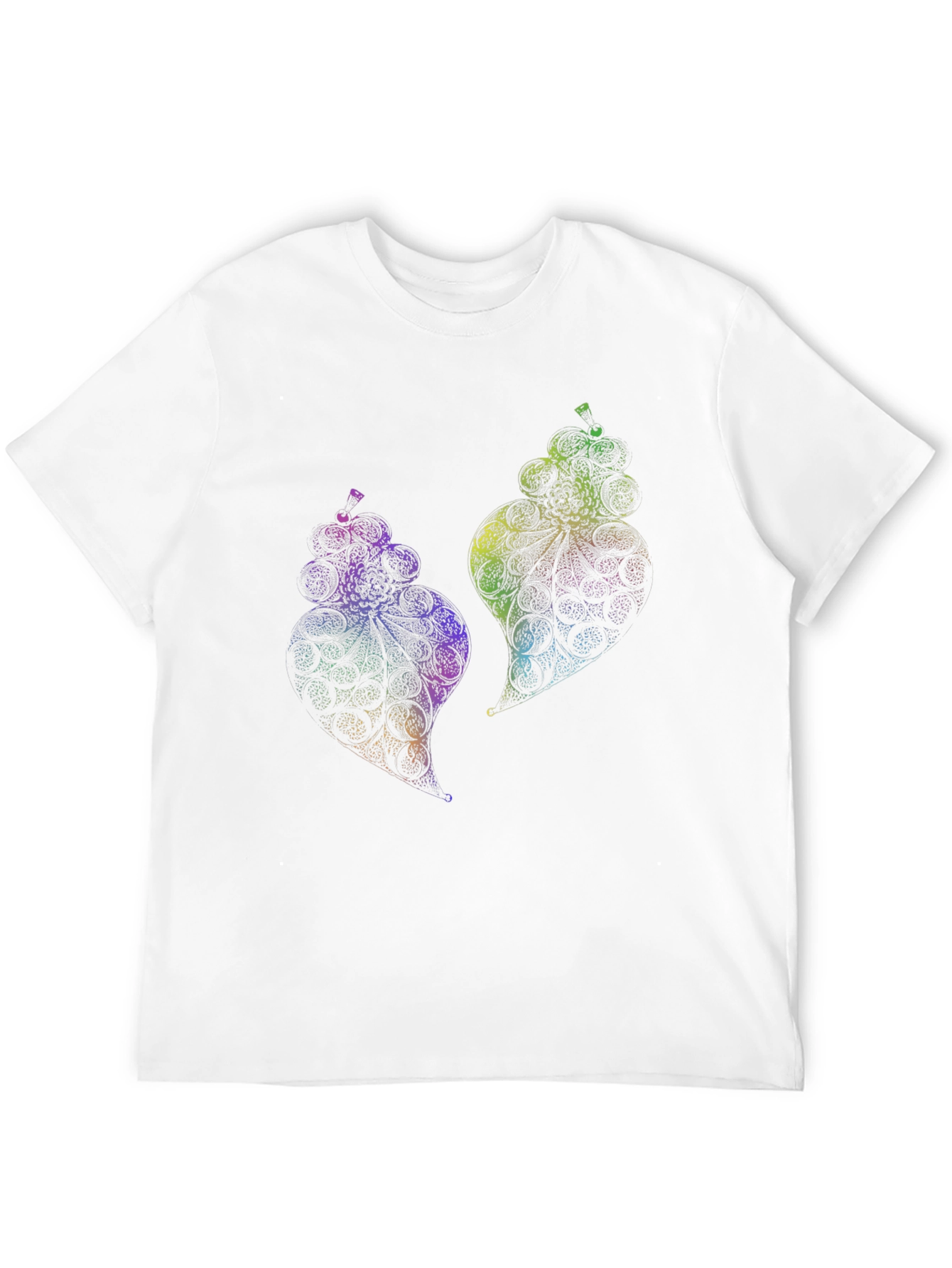 Psychedelic Fruit Graphic Black T-Shirt