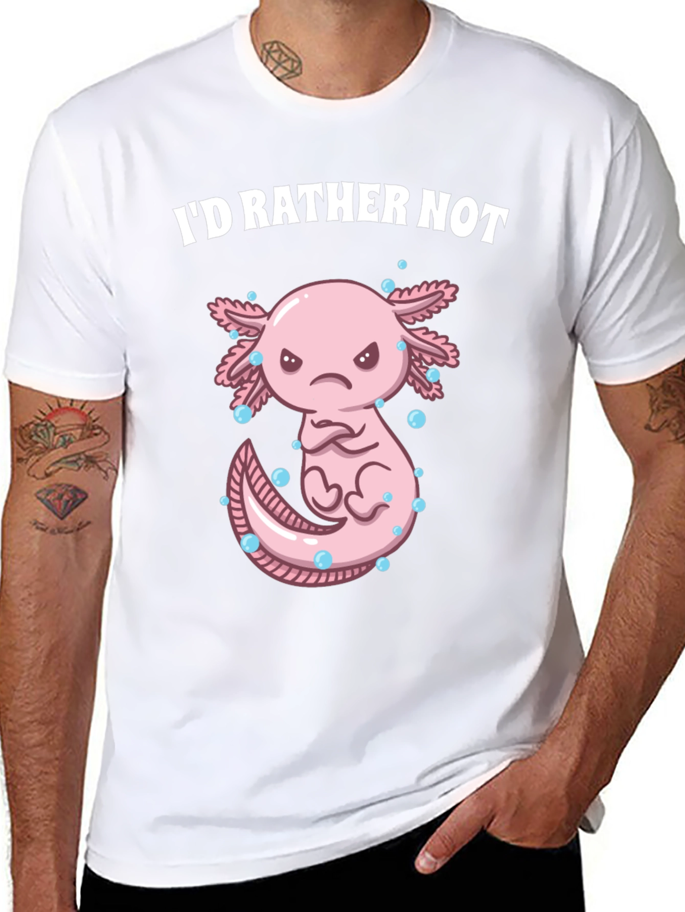 Id Rather Not Axolotl T-Shirt