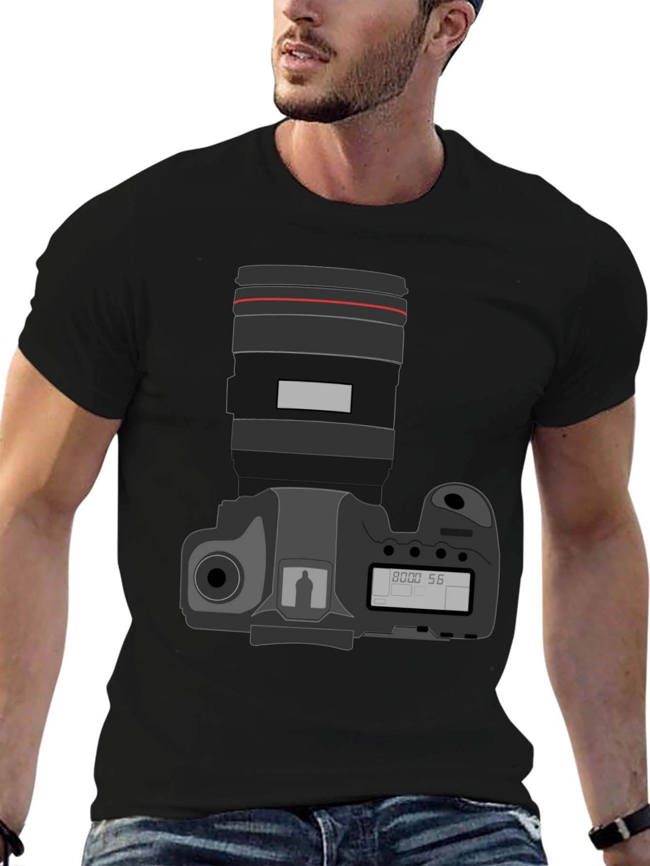 Photographers DSLR Camera T-Shirt - Black
