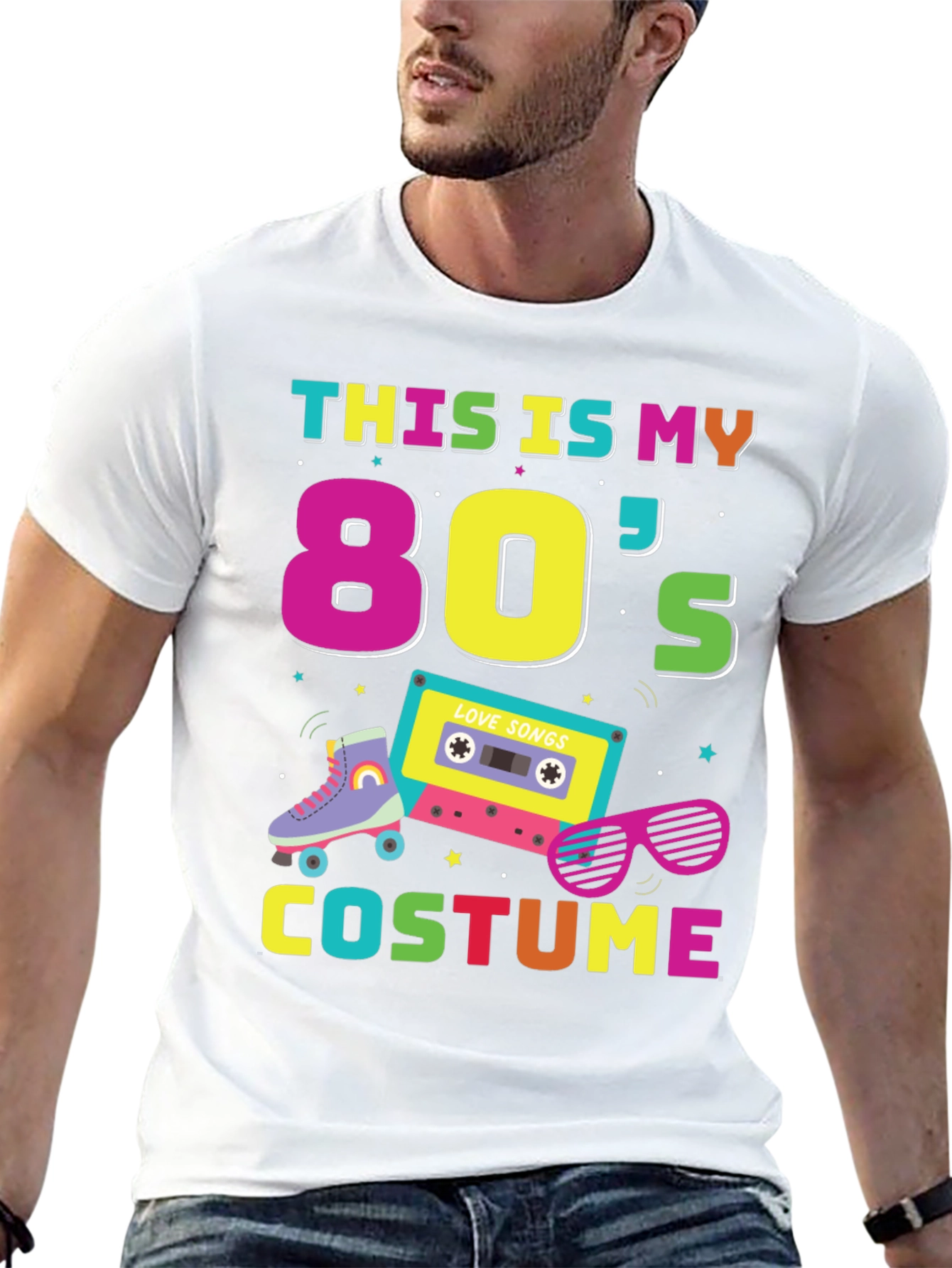 80s Costume T-Shirt - Retro Party Style