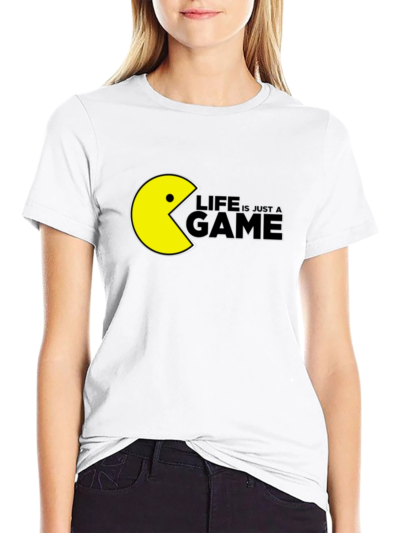 Life is Just a Game Pac-Man Style Graphic Tee