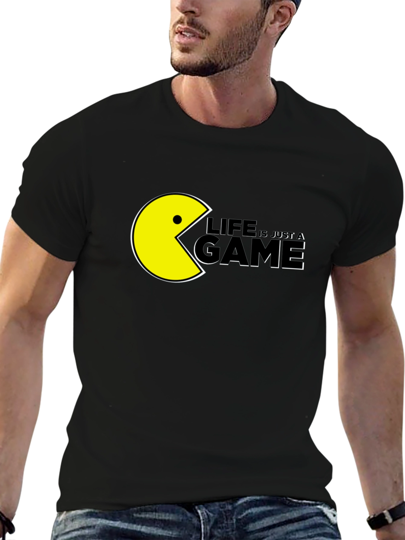 Life is Just a Game Pac-Man Style Graphic Tee