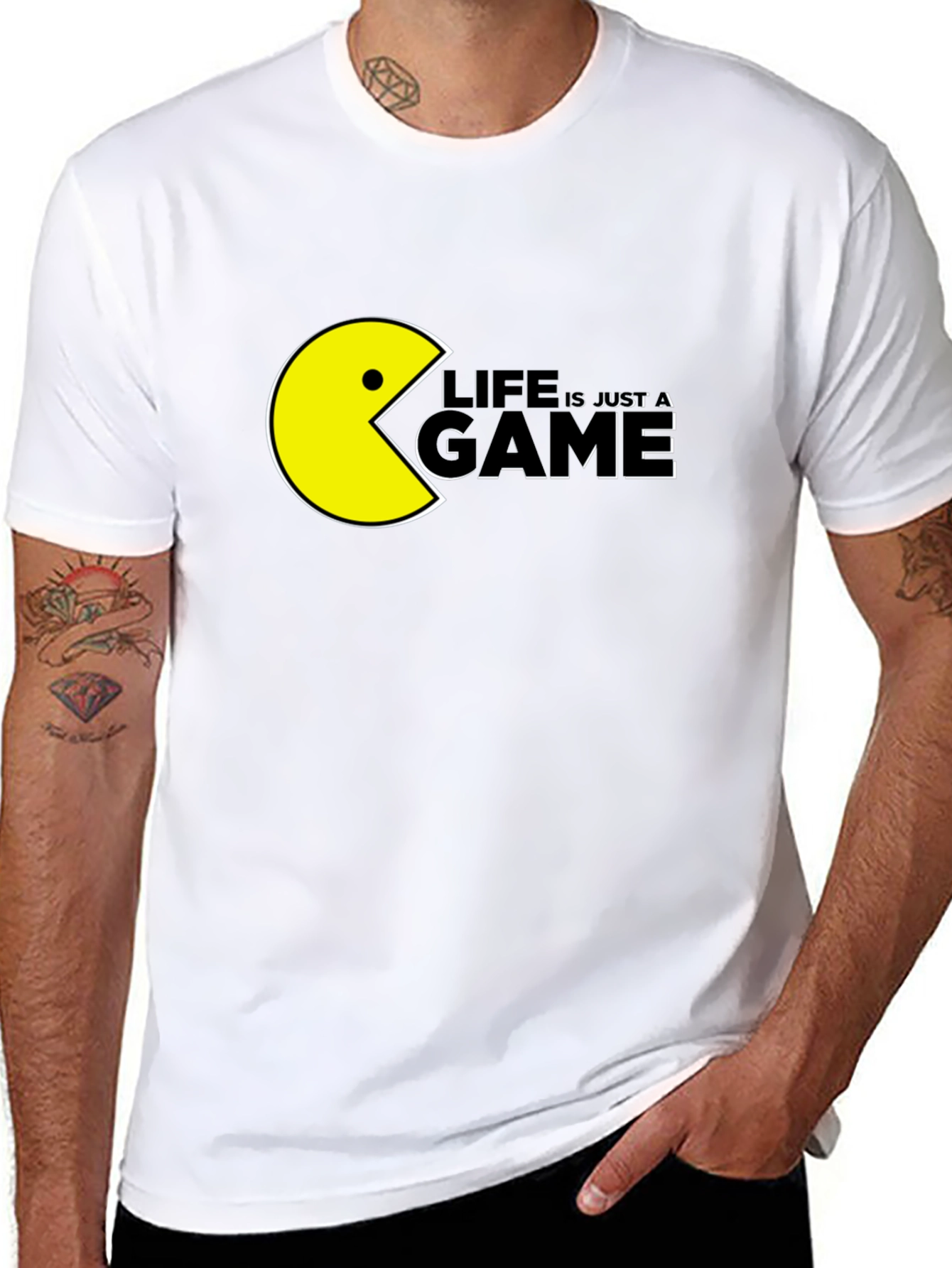 Life is Just a Game Pac-Man Style Graphic Tee