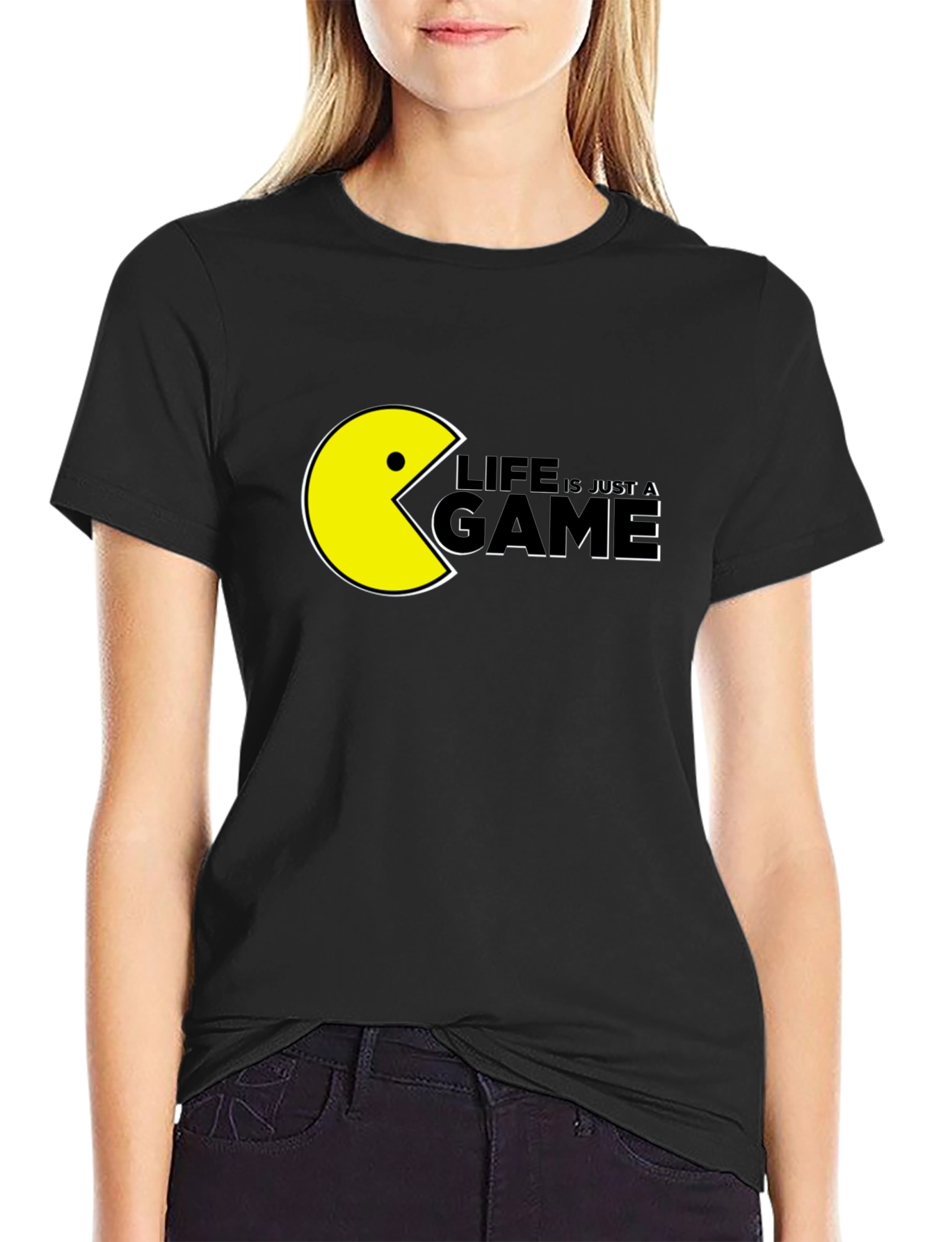 Life is Just a Game Pac-Man Style Graphic Tee