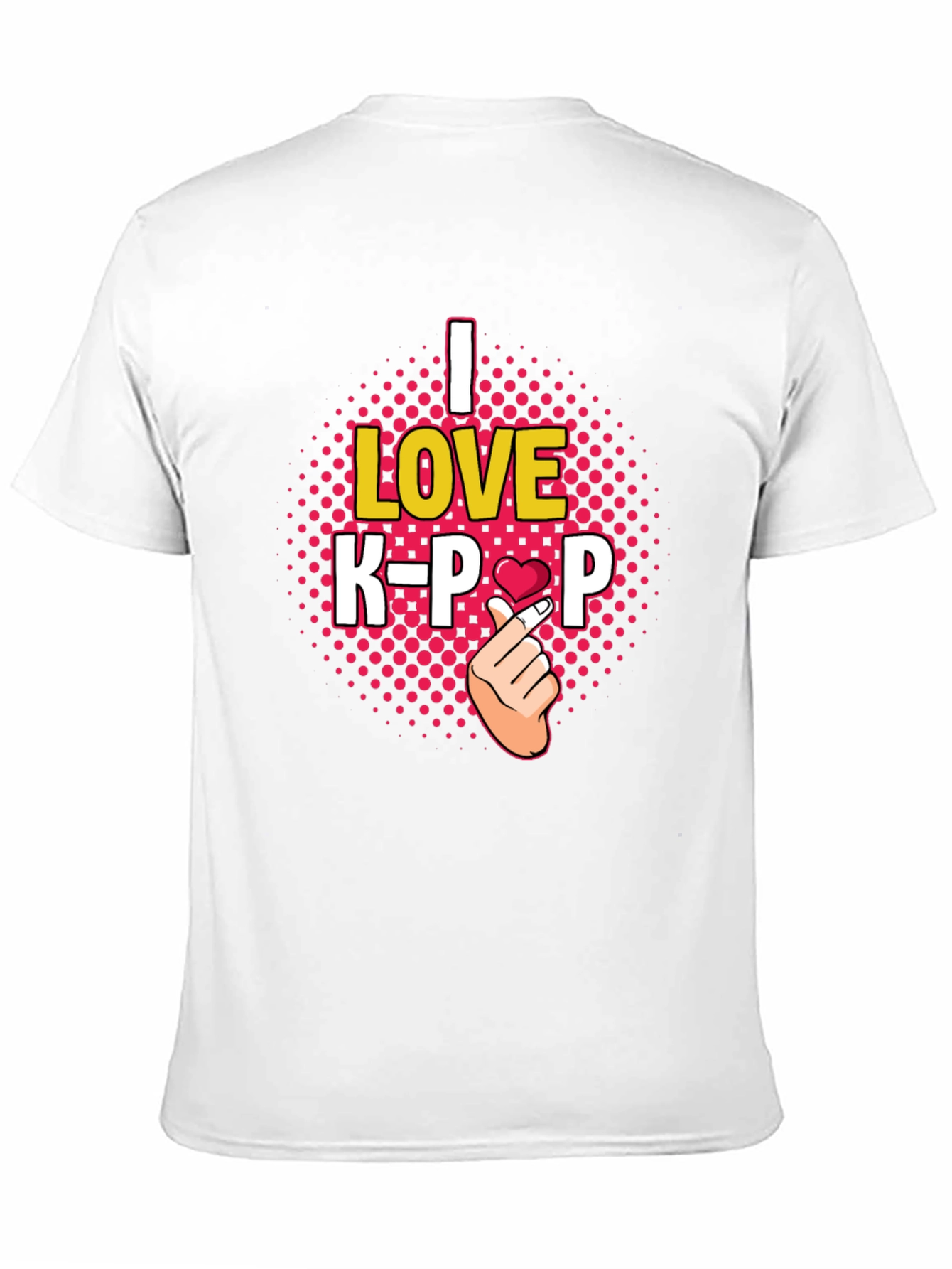 I Love K-Pop T-Shirt - Heart Finger Sign