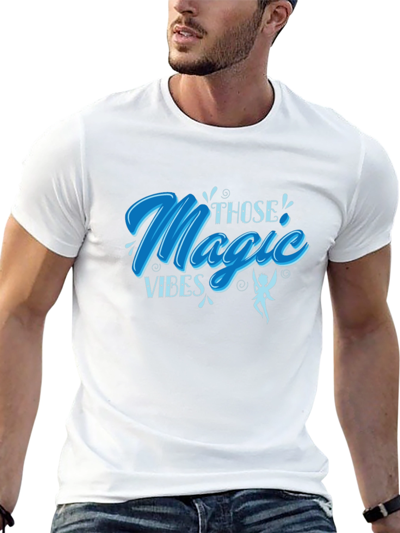 Magic Vibes Graphic Tee - Soft Black T-Shirt
