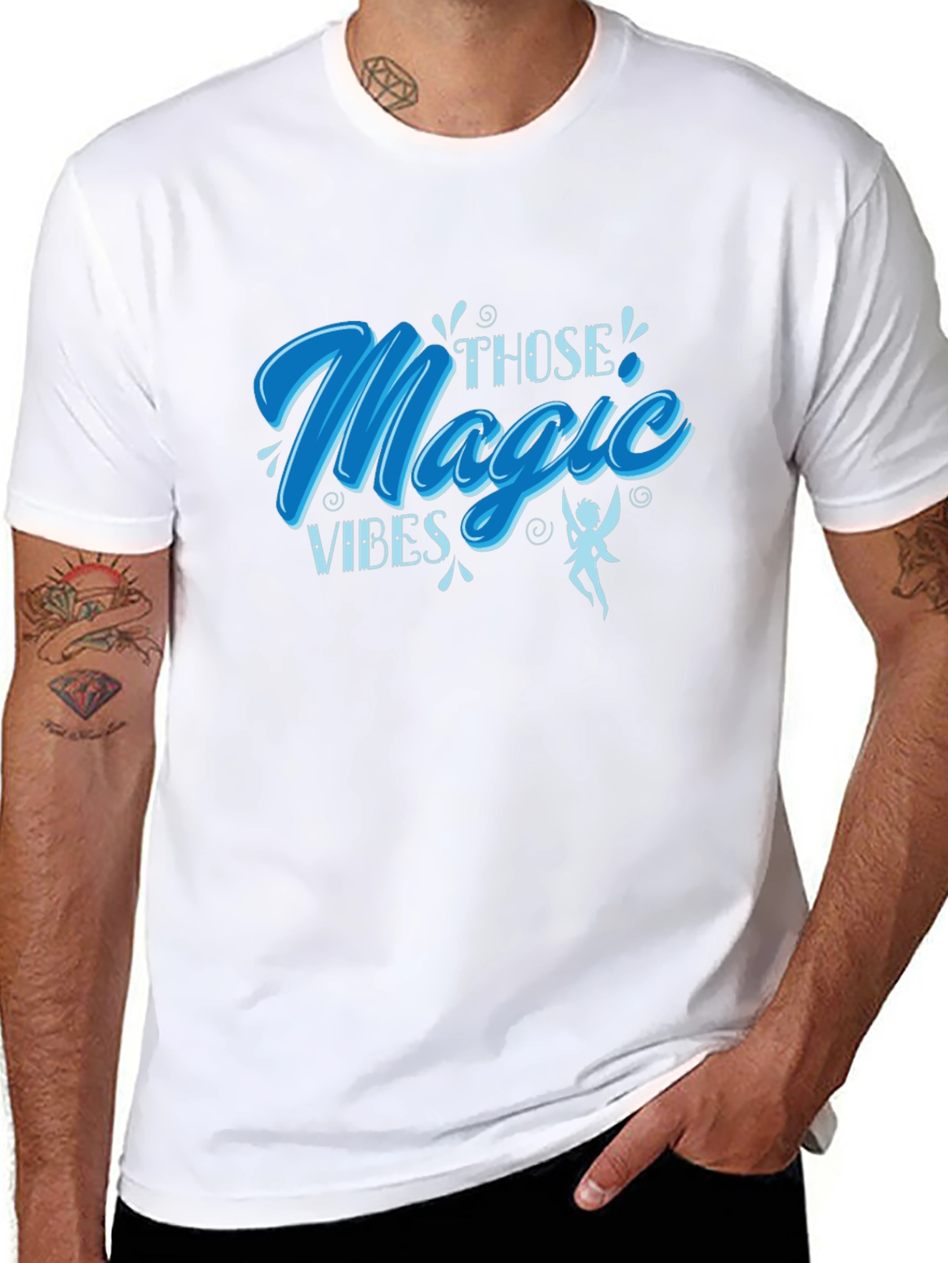 Magic Vibes Graphic Tee - Soft Black T-Shirt