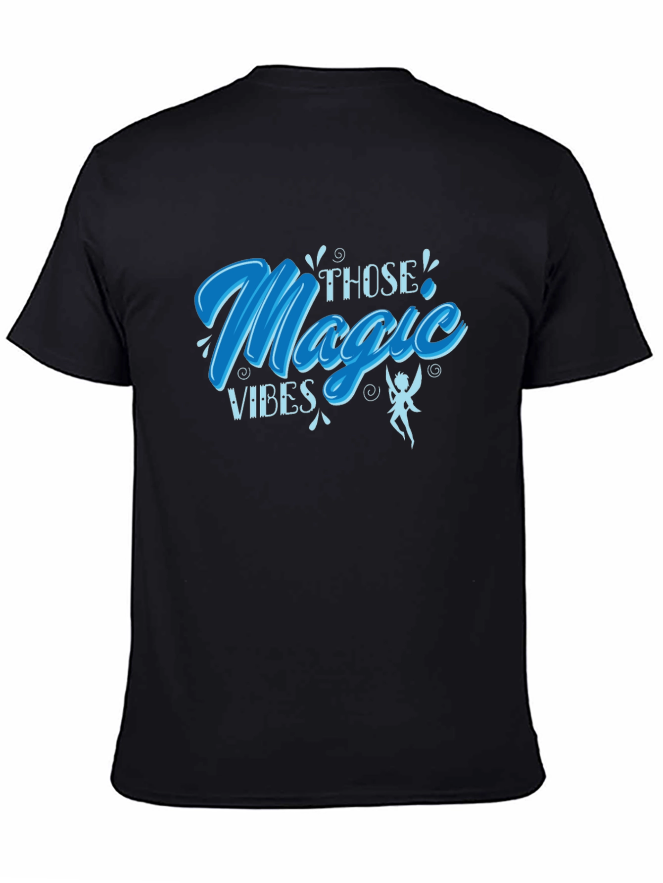 Magic Vibes Graphic Tee - Soft Black T-Shirt