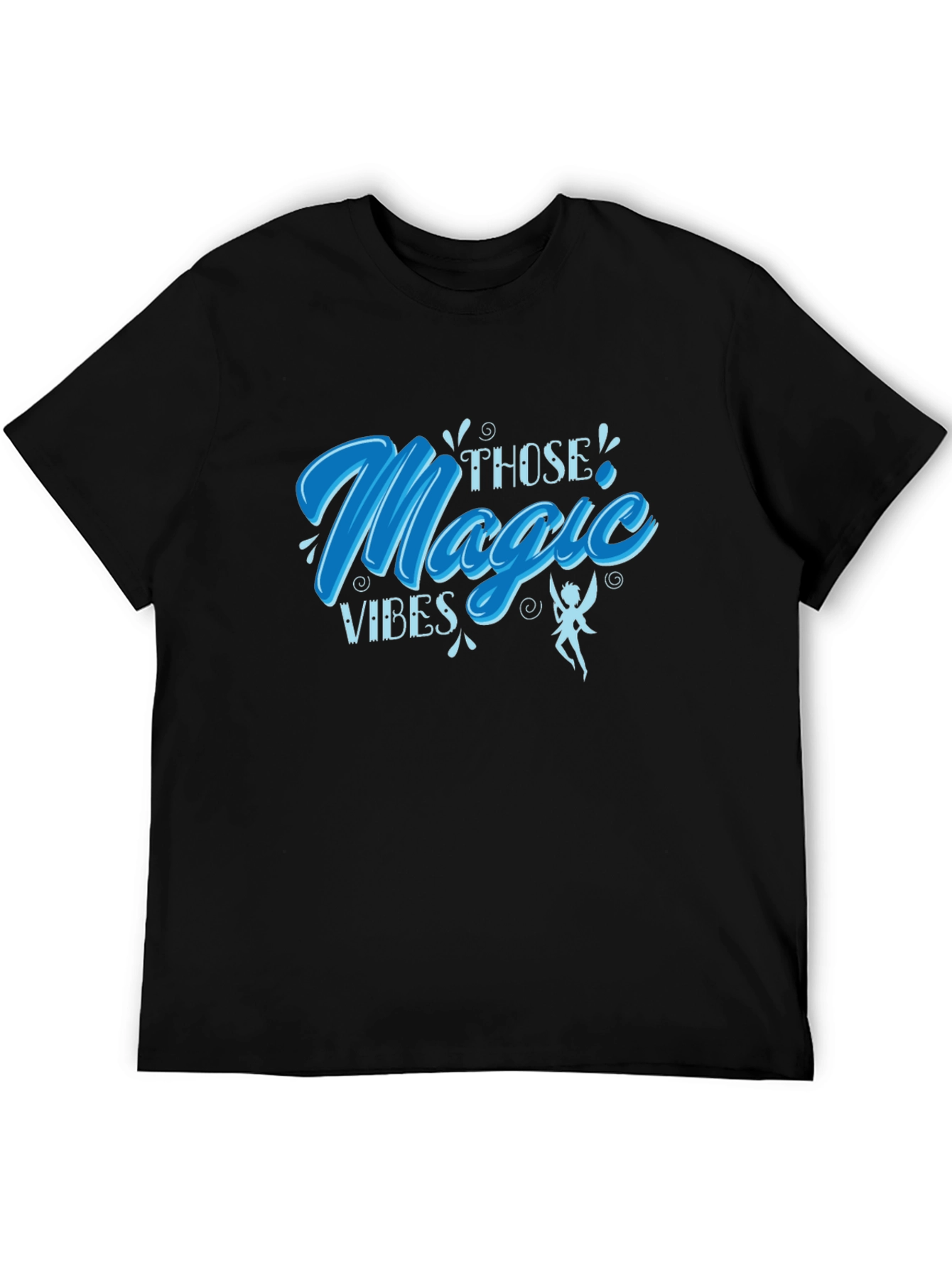 Magic Vibes Graphic Tee - Soft Black T-Shirt