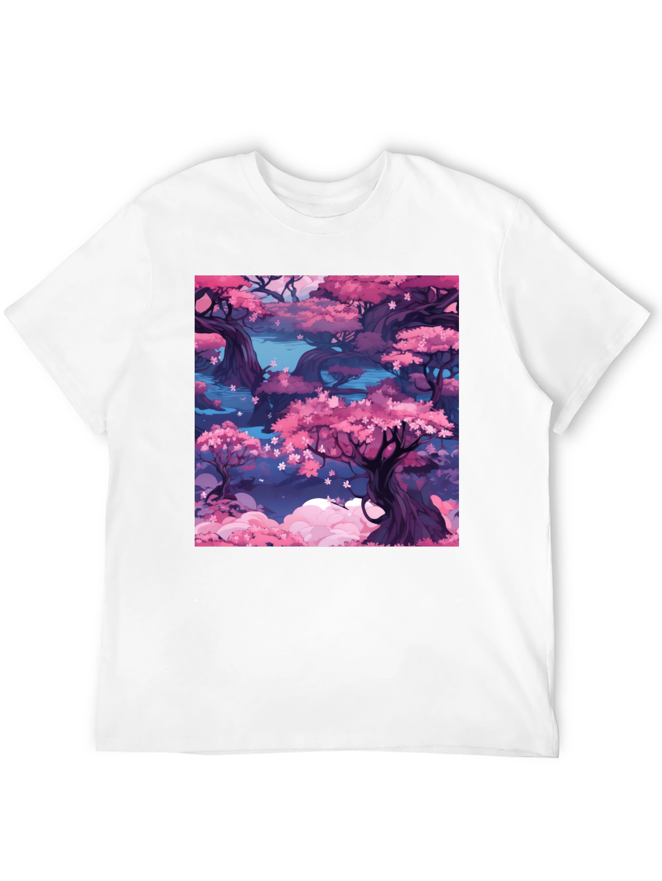 Sakura Blossom T-Shirt: Artistic Floral Design