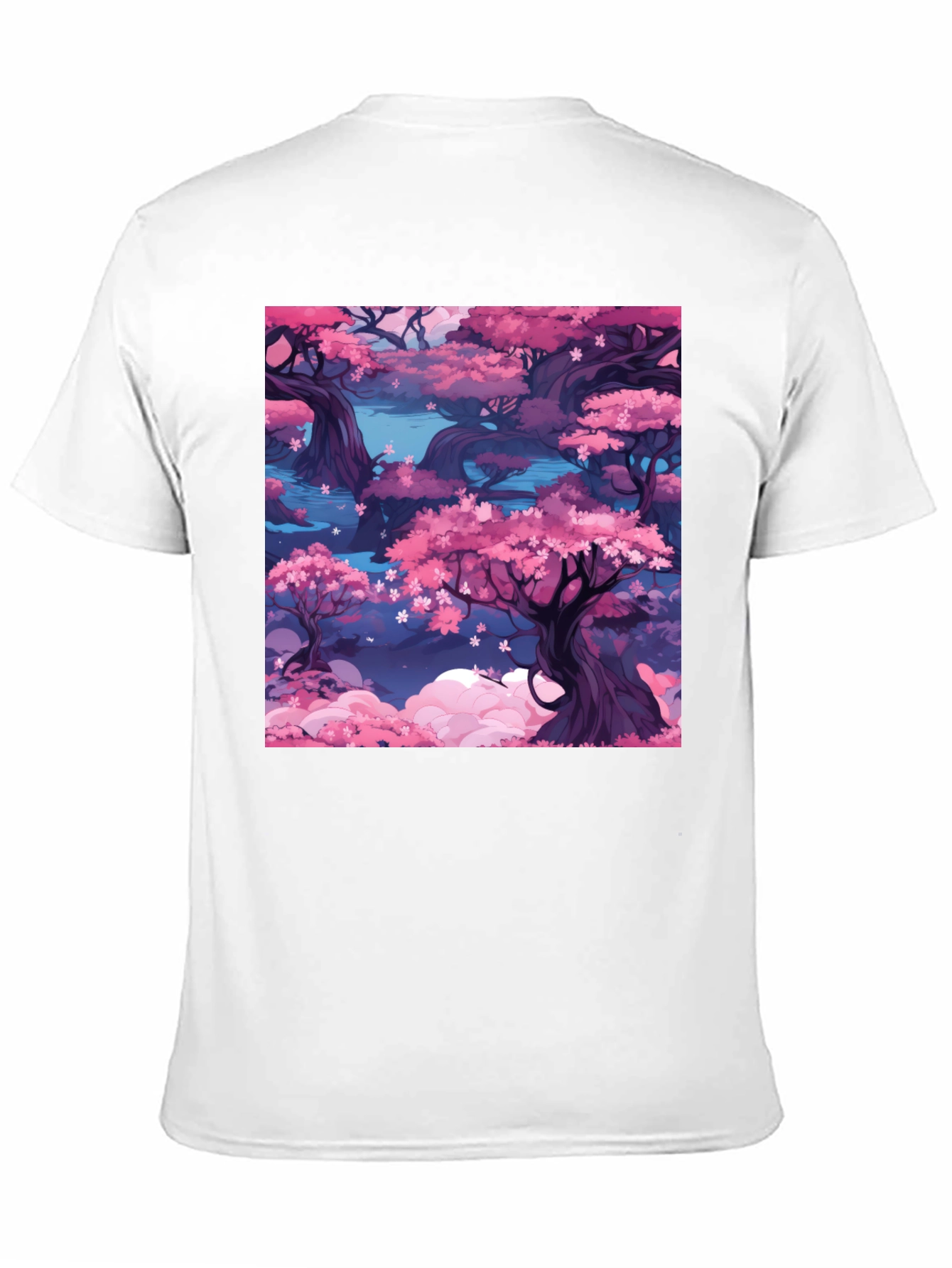 Sakura Blossom T-Shirt: Artistic Floral Design