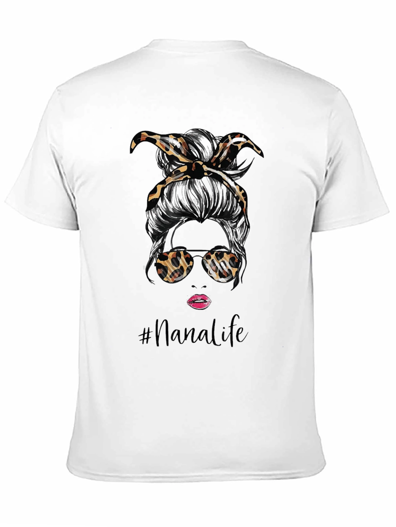 Nana Life Messy Bun T-Shirt