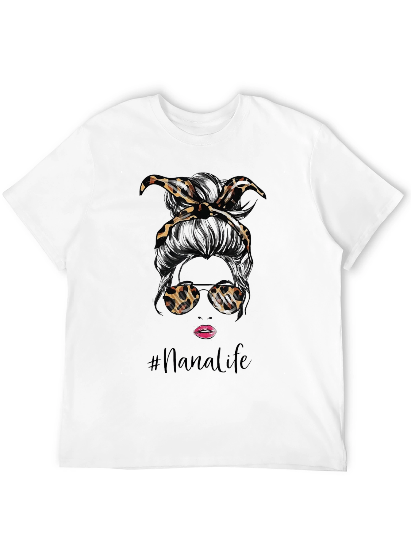 Nana Life Messy Bun T-Shirt