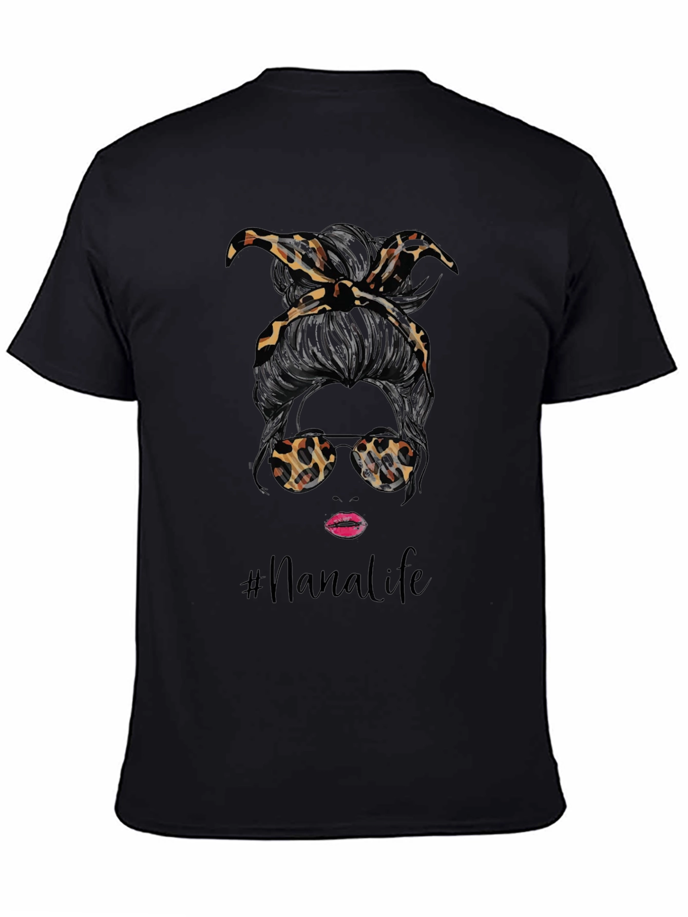 Nana Life Messy Bun T-Shirt