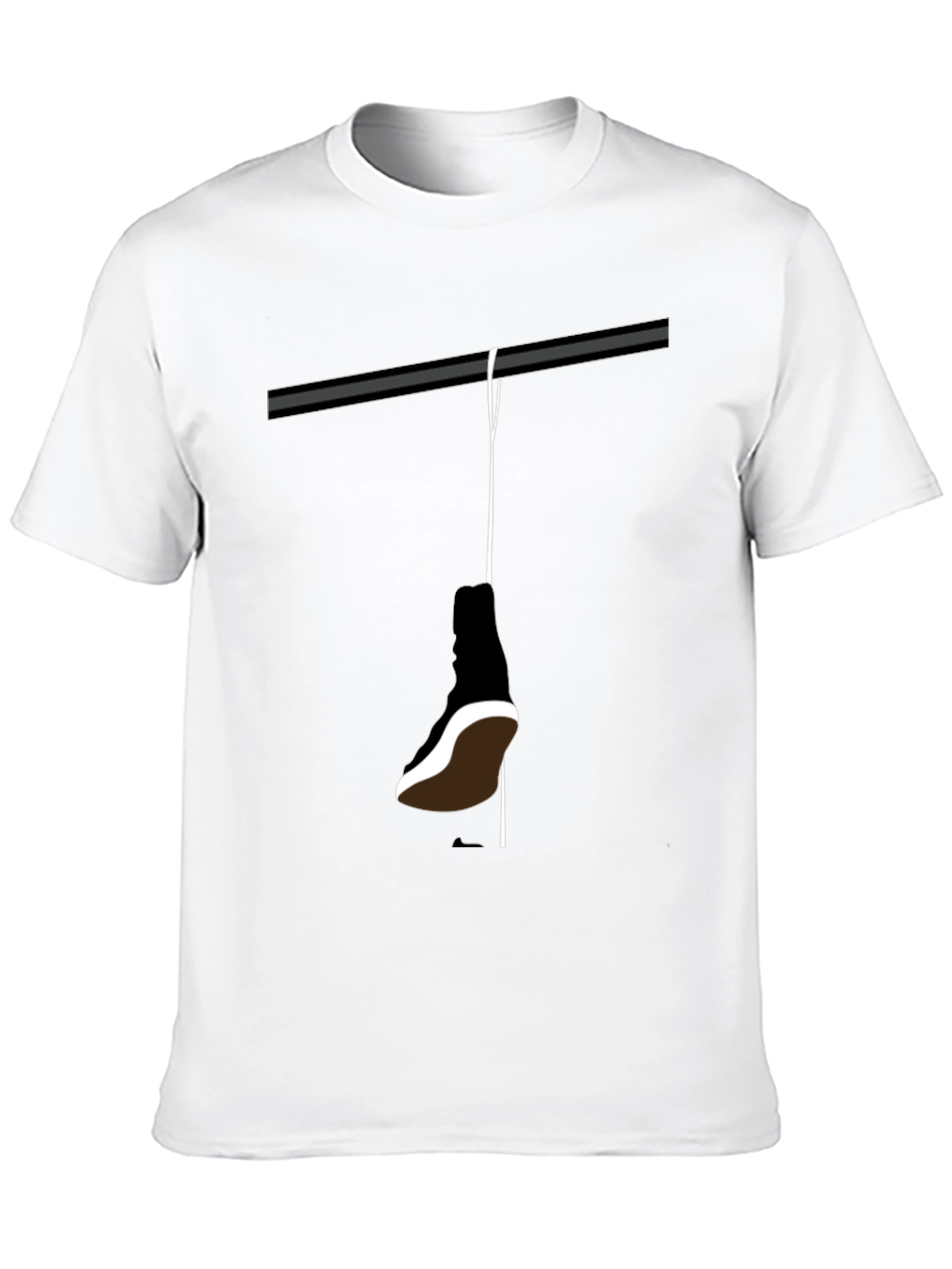 Hanging Shoe T-Shirt - Stylish Graphic Tee