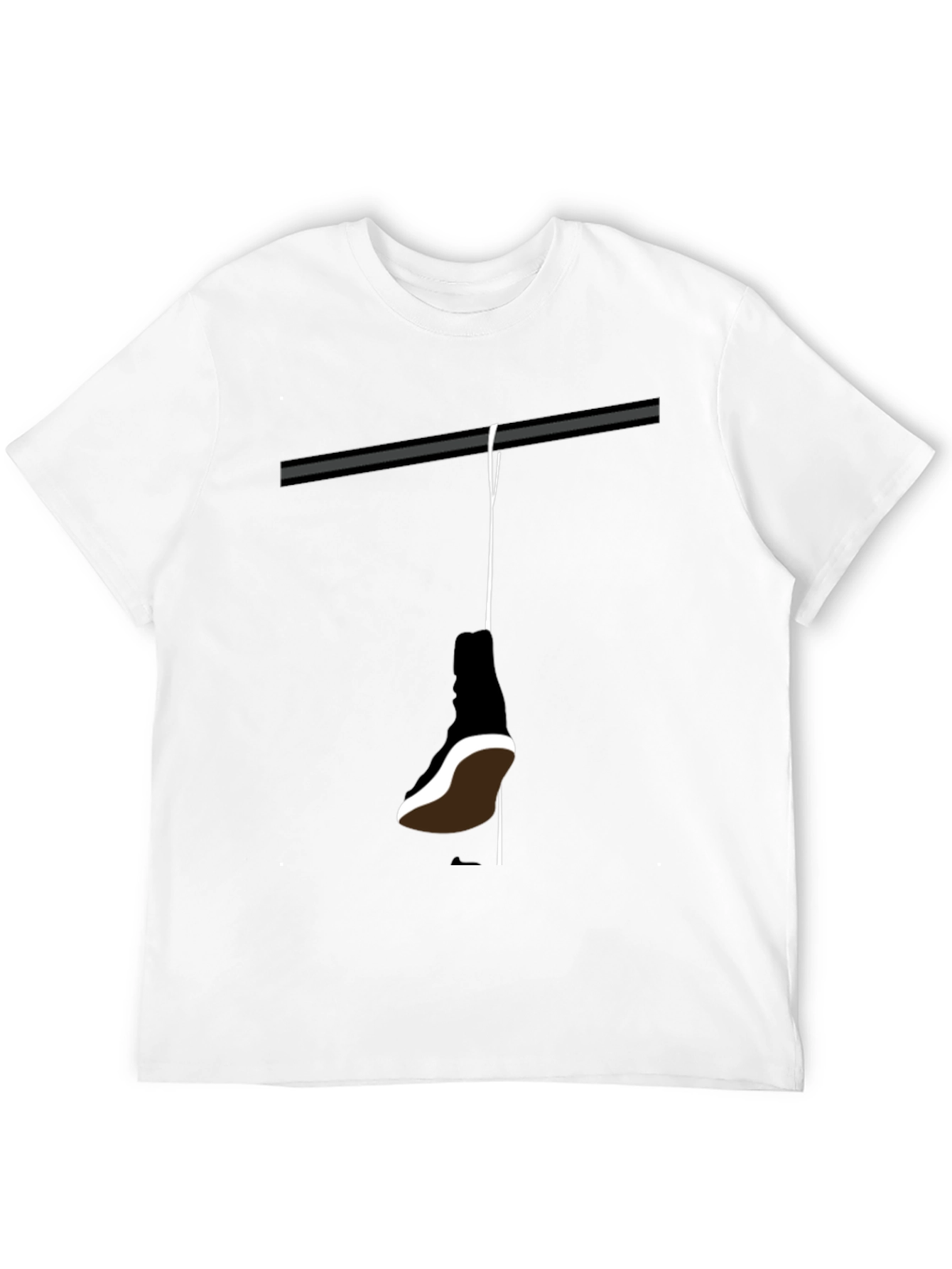 Hanging Shoe T-Shirt - Stylish Graphic Tee