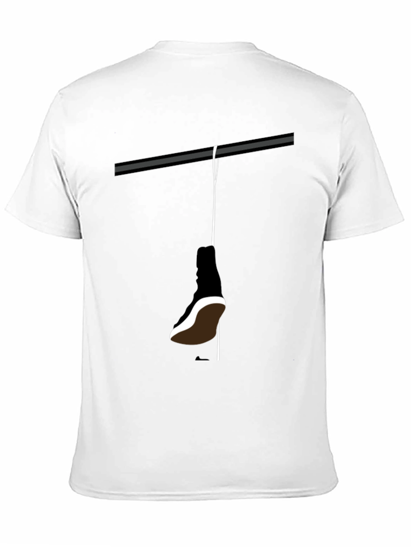 Hanging Shoe T-Shirt - Stylish Graphic Tee