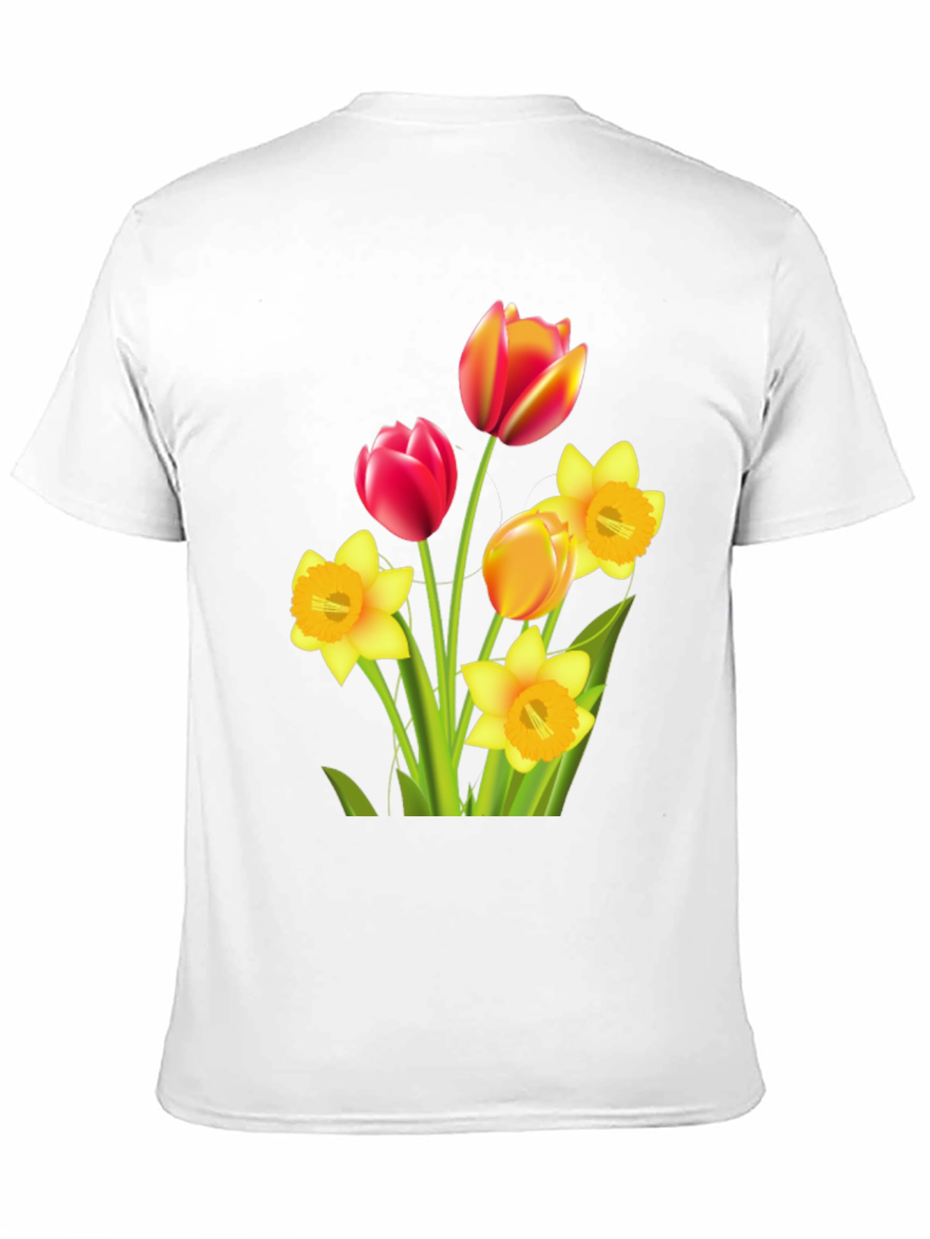 Floral Bouquet Graphic T-Shirt - Black