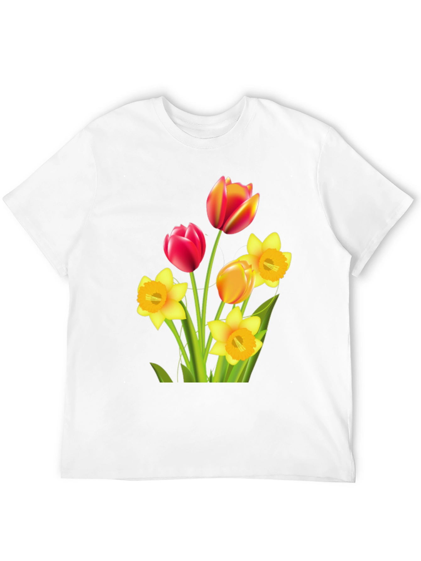 Floral Bouquet Graphic T-Shirt - Black
