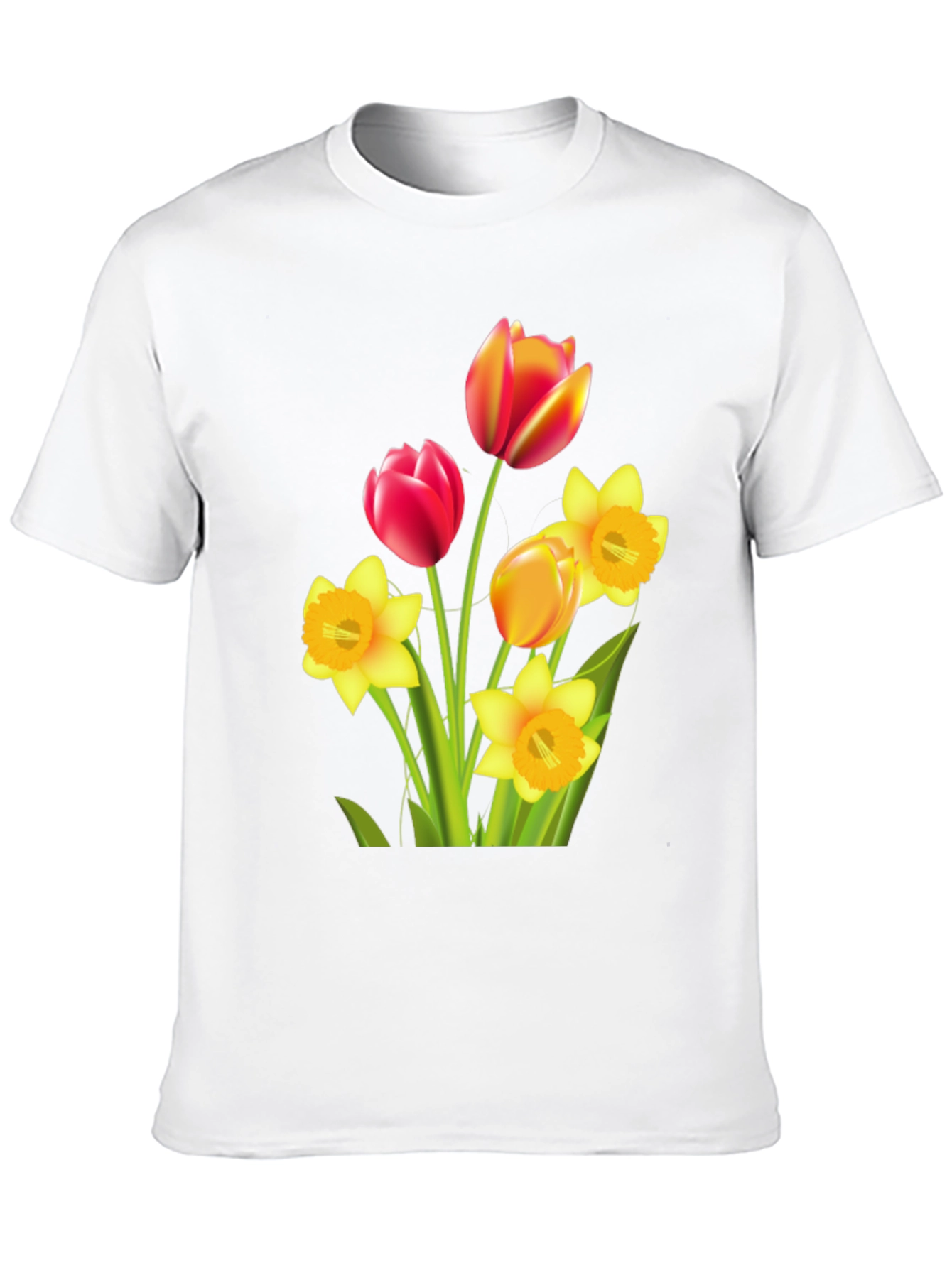 Floral Bouquet Graphic T-Shirt - Black