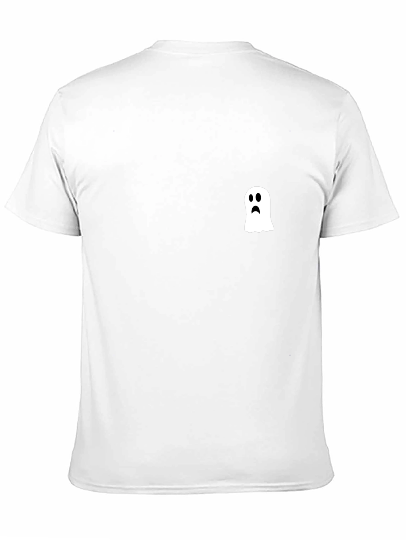 Sad Ghost Graphic Black T-Shirt