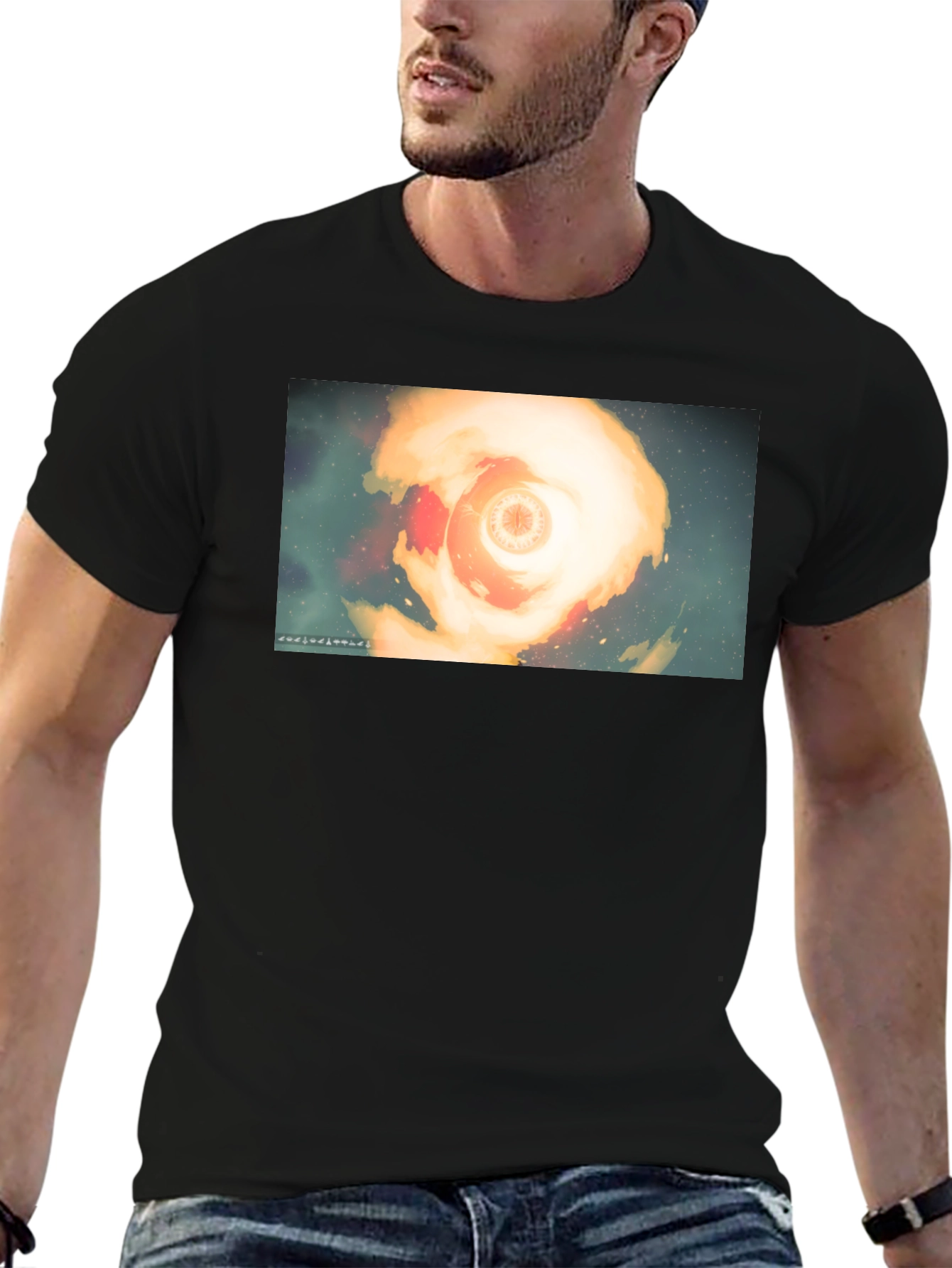 Celestial Vortex Graphic T-Shirt