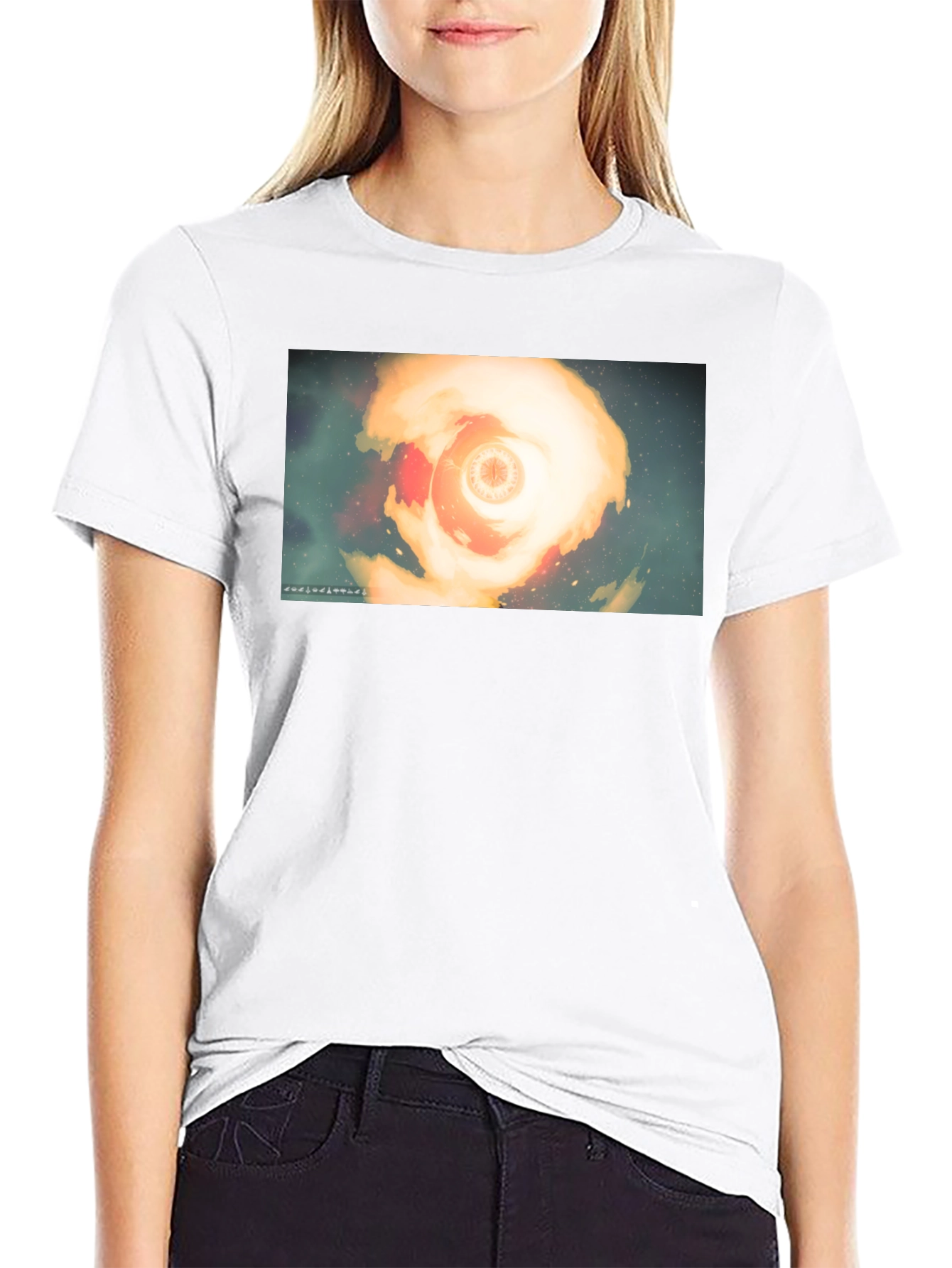 Celestial Vortex Graphic T-Shirt