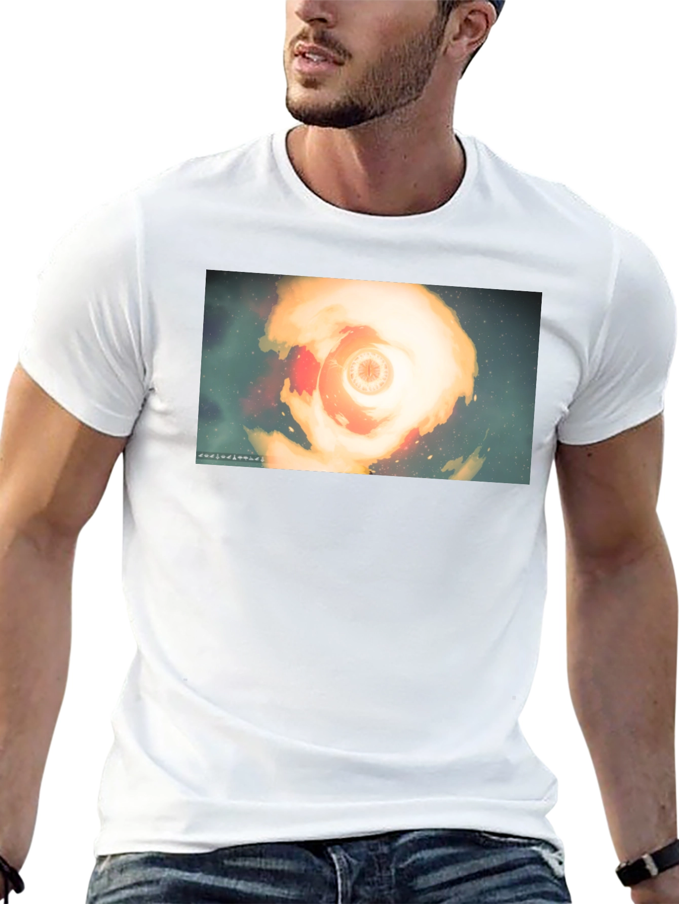 Celestial Vortex Graphic T-Shirt