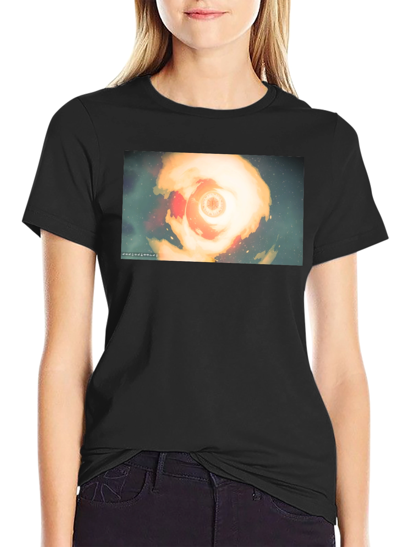 Celestial Vortex Graphic T-Shirt