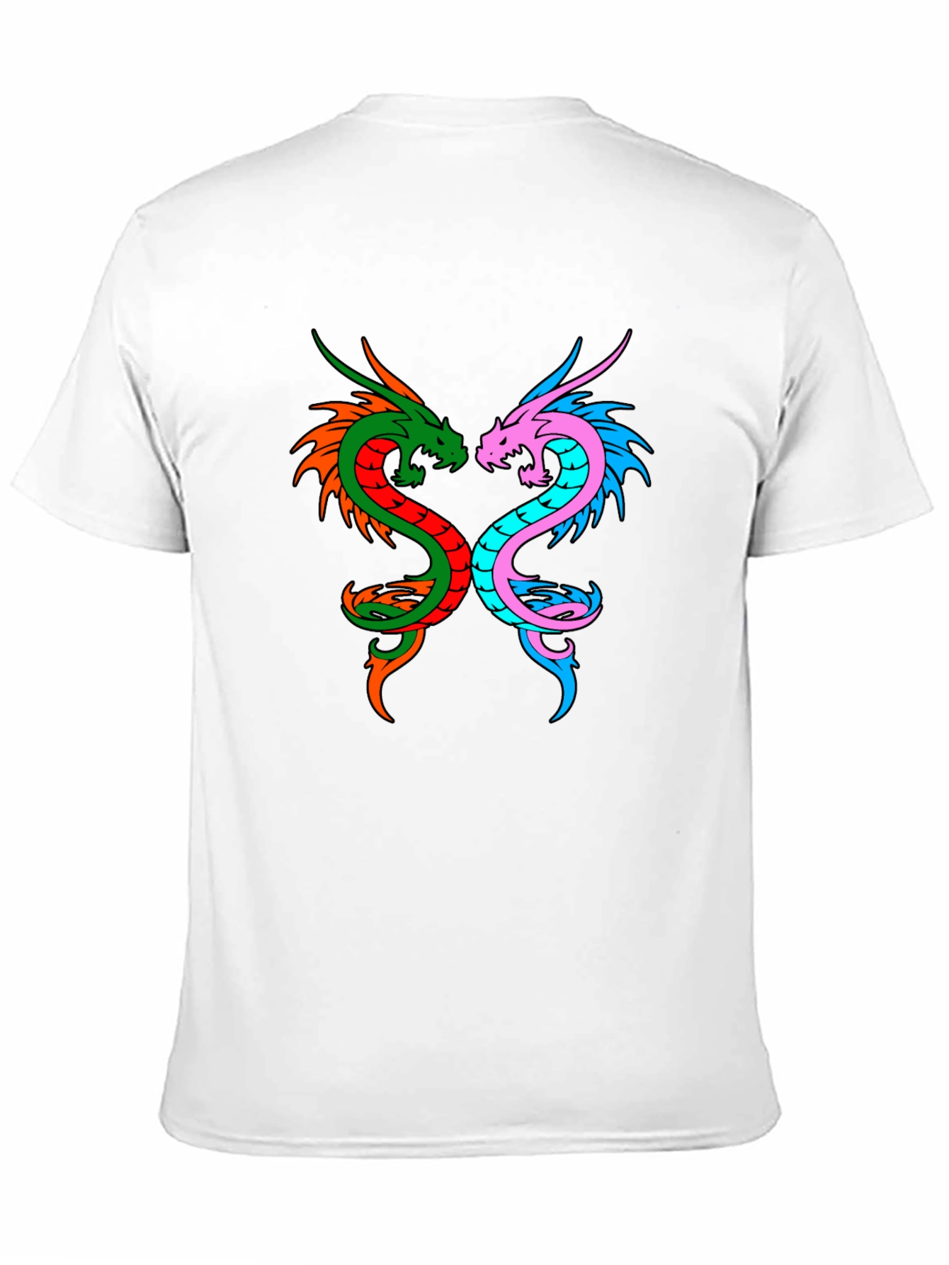 Dragon Yin Yang Graphic Tee - Black