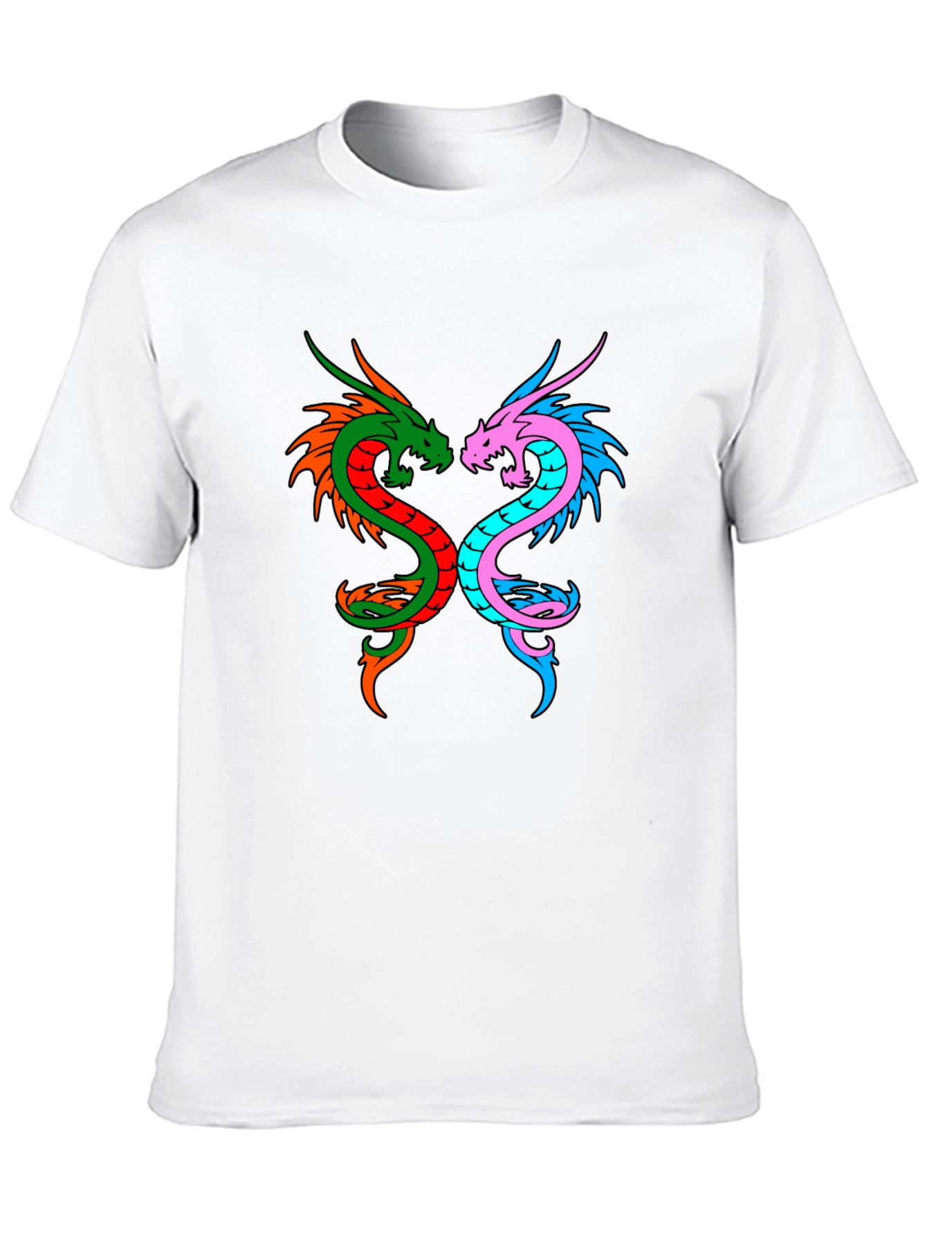 Dragon Yin Yang Graphic Tee - Black