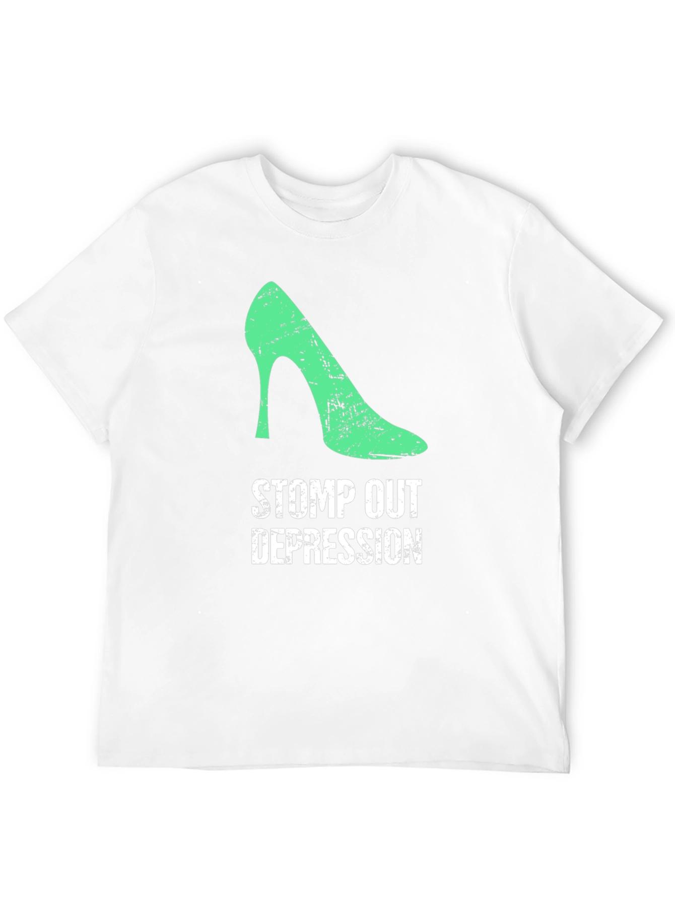 Stomp Out Depression T-Shirt - High Heel Design