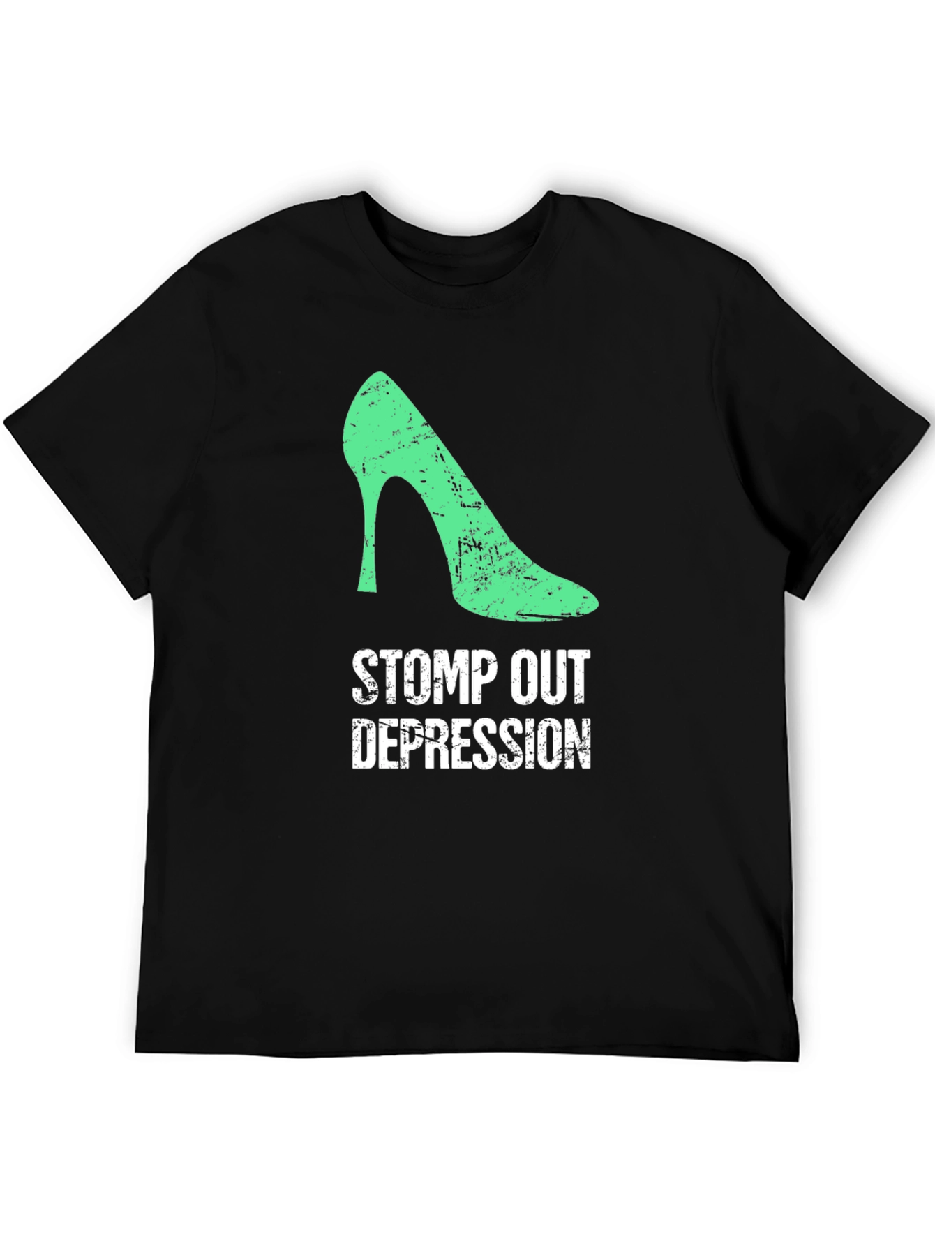 Stomp Out Depression T-Shirt - High Heel Design