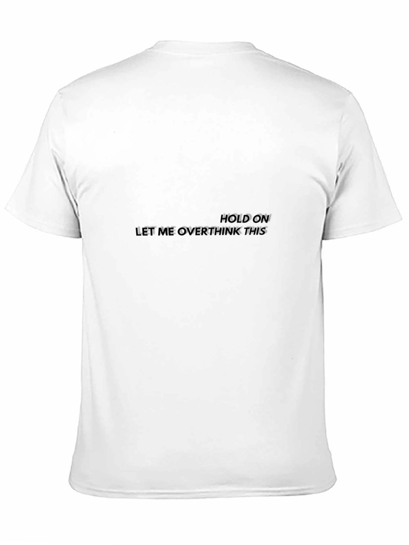 Hold On Overthink Black Tee